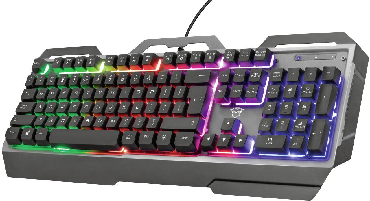 Trust GXT856 TORAC Kabelgebunden, USB Gaming-Tastatur Deutsch, QWERTZ Schwarz Beleuchtet, Multimediatasten