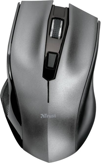 Trust TECLA-2 Kabellos, USB Tastatur, Maus-Set Ergonomisch, Multimediatasten Deutsch, QWERTZ Schwarz