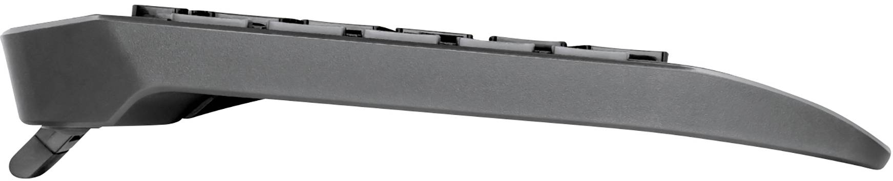 Trust TECLA-2 Kabellos, USB Tastatur, Maus-Set Ergonomisch, Multimediatasten Deutsch, QWERTZ Schwarz