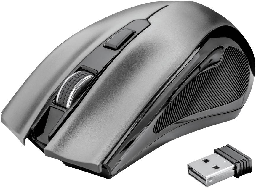 Trust TECLA-2 Kabellos, USB Tastatur, Maus-Set Ergonomisch, Multimediatasten Deutsch, QWERTZ Schwarz