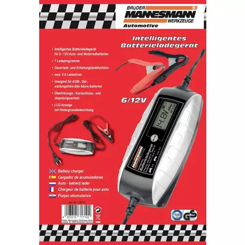 Brüder Mannesmann M12715 Kfz-Ladegerät 12 V, 6V Brüder Mannesmann M12715 Kfz-Ladegerät 12 V, 6V