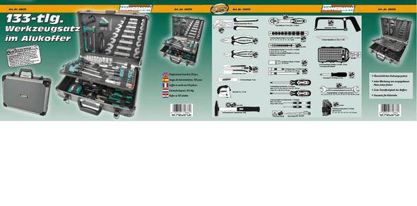 Brüder Mannesmann M29079 Werkzeugset im Koffer 133teilig