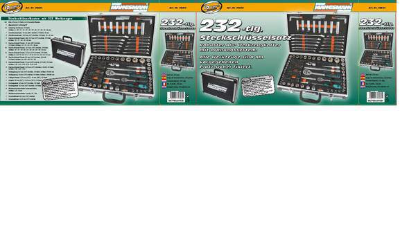 Brüder Mannesmann Steckschlüsselsatz 232teilig M98432