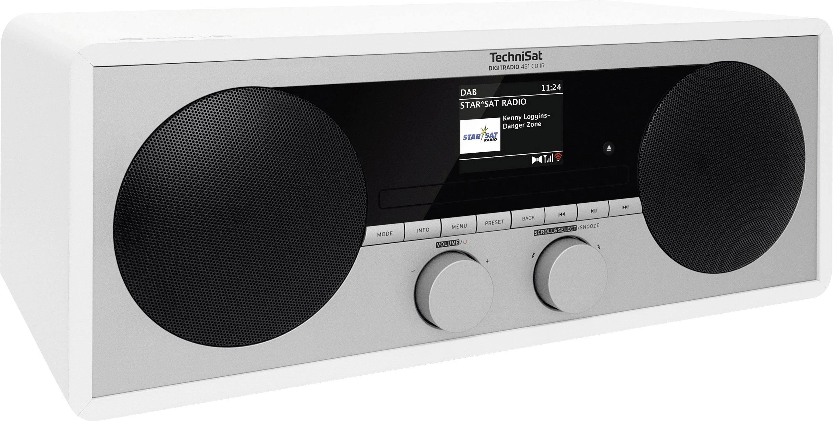 TechniSat DIGITRADIO 451 CD IR Internet Tischradio Internet, DAB+, UKW AUX, Bluetooth®, USB, WLAN