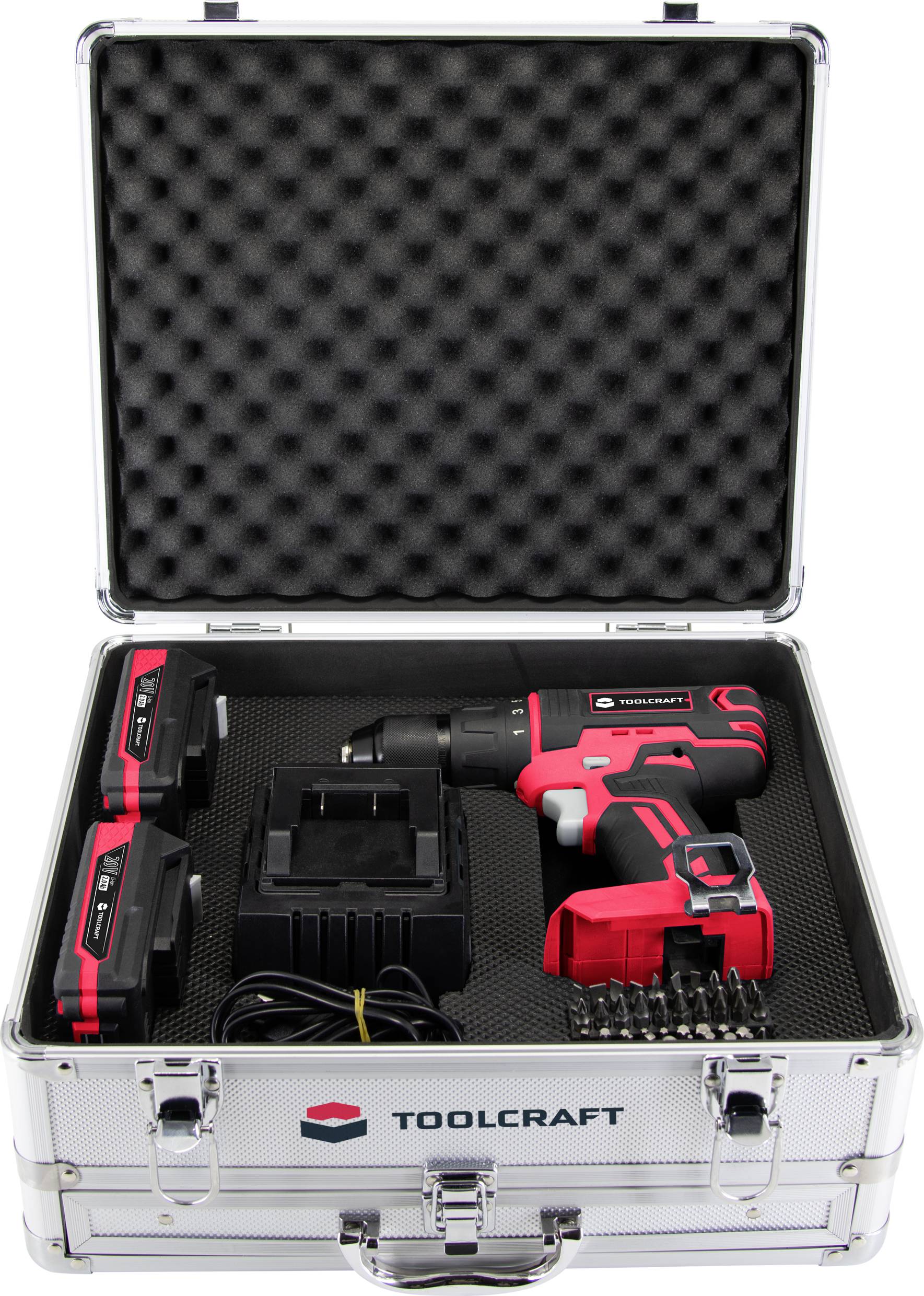 TOOLCRAFT ASS-KA118 / TAWB-200 2-Gang-Akku-Schlagbohrschrauber inkl. 2. Akku, inkl. Ladegerät, inkl. Koffer