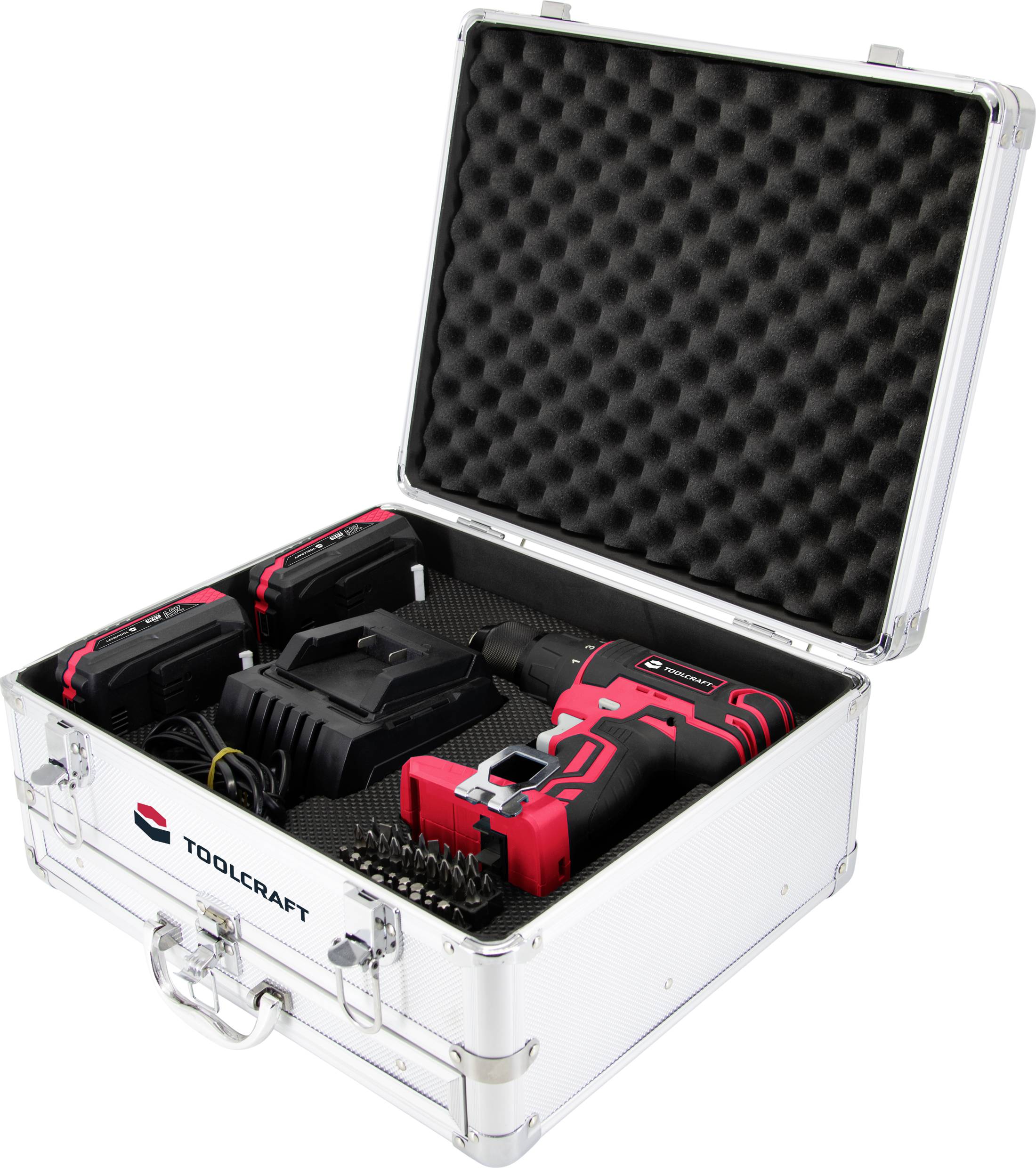 TOOLCRAFT ASS-KA118 / TAWB-200 2-Gang-Akku-Schlagbohrschrauber inkl. 2. Akku, inkl. Ladegerät, inkl. Koffer