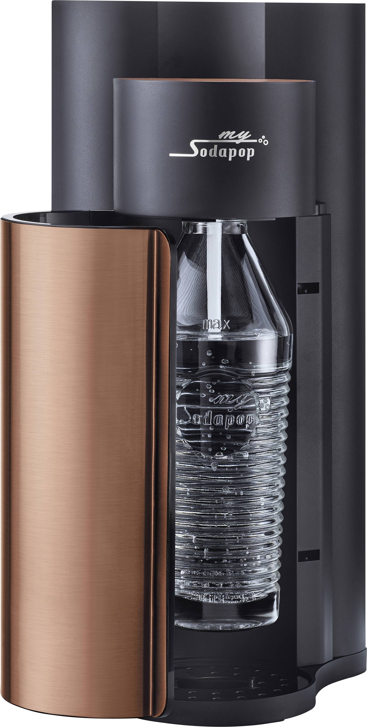 Sodapop Wassersprudler Harold Kupfer inkl. 1 PET-Flasche, inkl. 2 Glaskaraffen, und 1 CO2-Zylinder