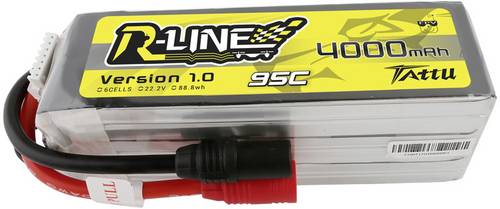 Tattu Modellbau-Akkupack (LiPo) 22.2V 4000 mAh Zellen-Zahl: 6 95 C Softcase AS150