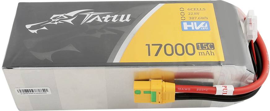 Tattu Modellbau-Akkupack (LiPo) 22.8 V 17000 mAh Zellen-Zahl: 6 15 C Softcase XT90-S