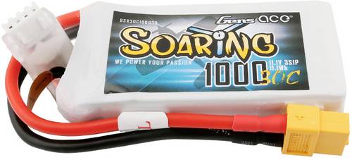 Gens ace Modellbau-Akkupack (LiPo) 11.1V 1000 mAh Zellen-Zahl: 3 30 C Softcase XT60