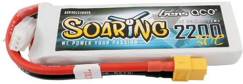 Gens ace Modellbau-Akkupack (LiPo) 7.4V 2200 mAh Zellen-Zahl: 2 30 C Softcase XT60