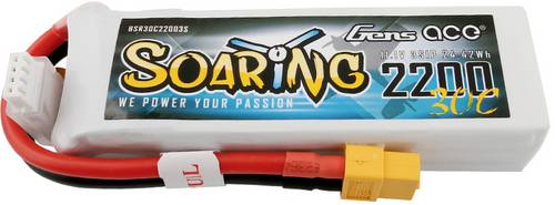Gens ace Modellbau-Akkupack (LiPo) 11.1V 2200 mAh Zellen-Zahl: 3 30 C Softcase XT60