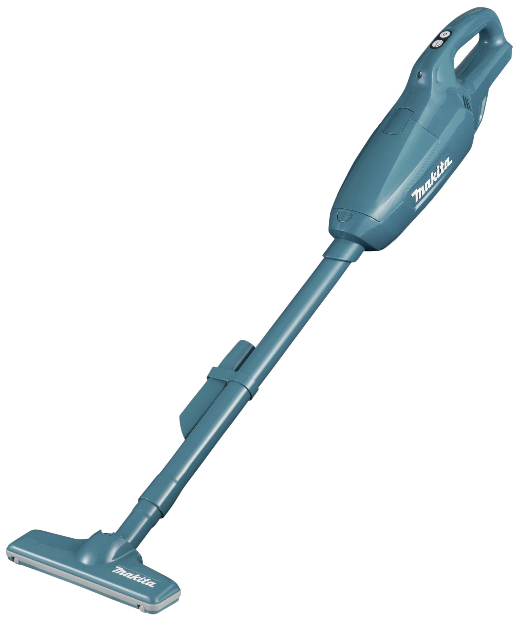 Ein kabelloser, blauer Stabstaubsauger mit ergonomischem Griff, geeignet für die Reinigung von Böden und schwer zugänglichen Bereichen.