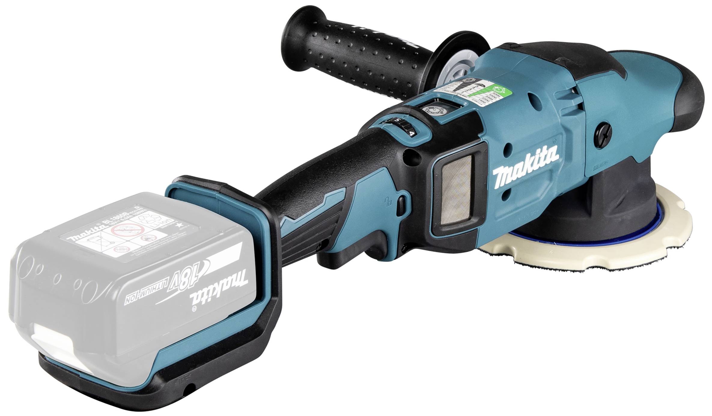 Makita DPO600Z Akku Exzenterpoliermaschine 18 V 780 U/min (max) 150 mm