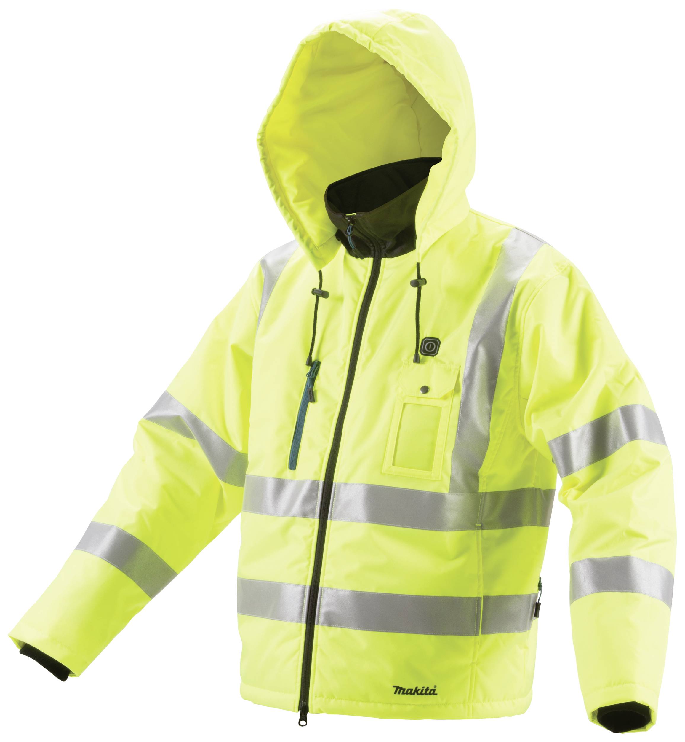 Makita DCJ206ZL Akku-Thermojacke Gelb Gr.L Kleider-Größe: L Schwarz