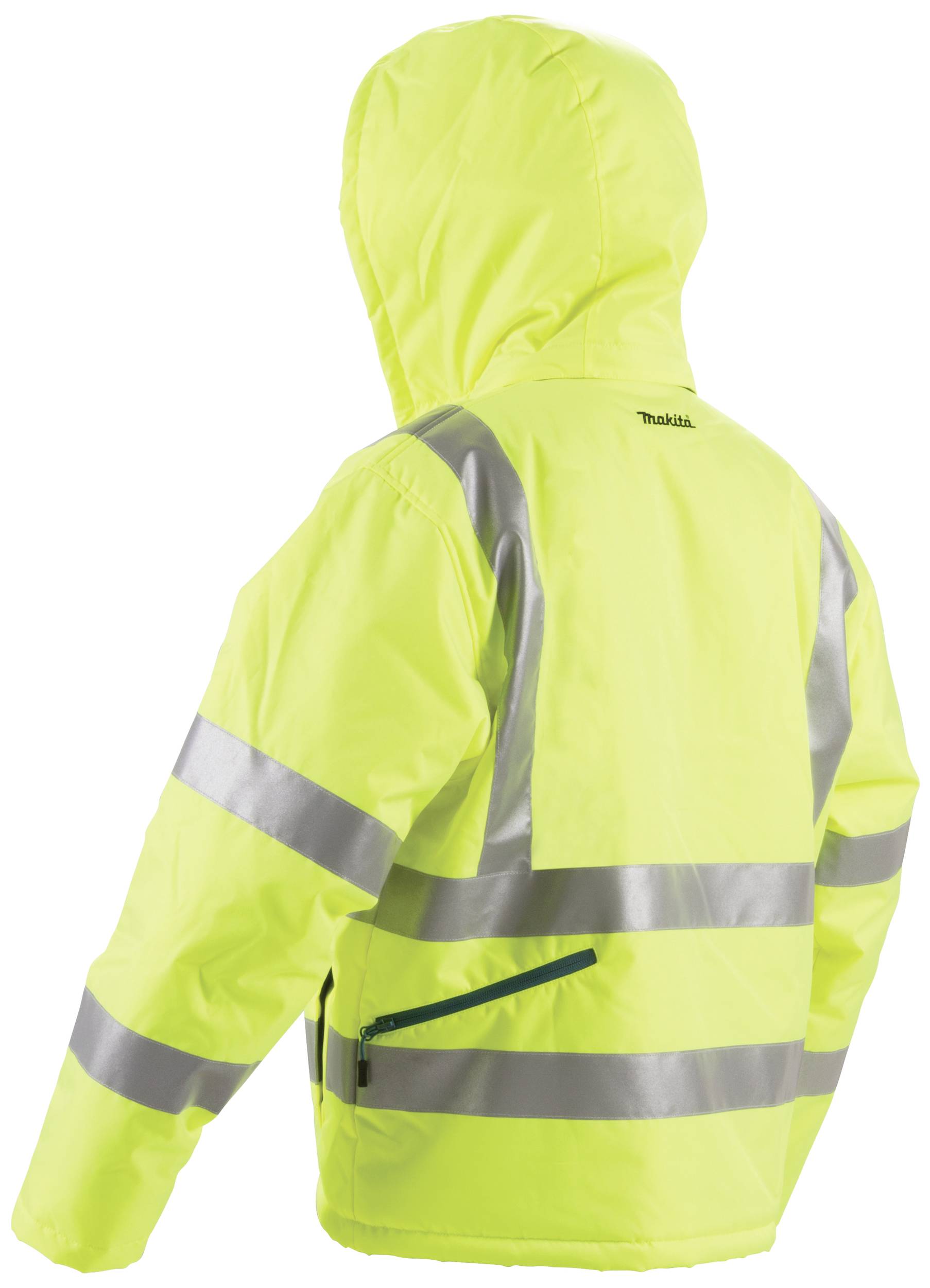 Makita DCJ206ZL Akku-Thermojacke Gelb Gr.L Kleider-Größe: L Schwarz