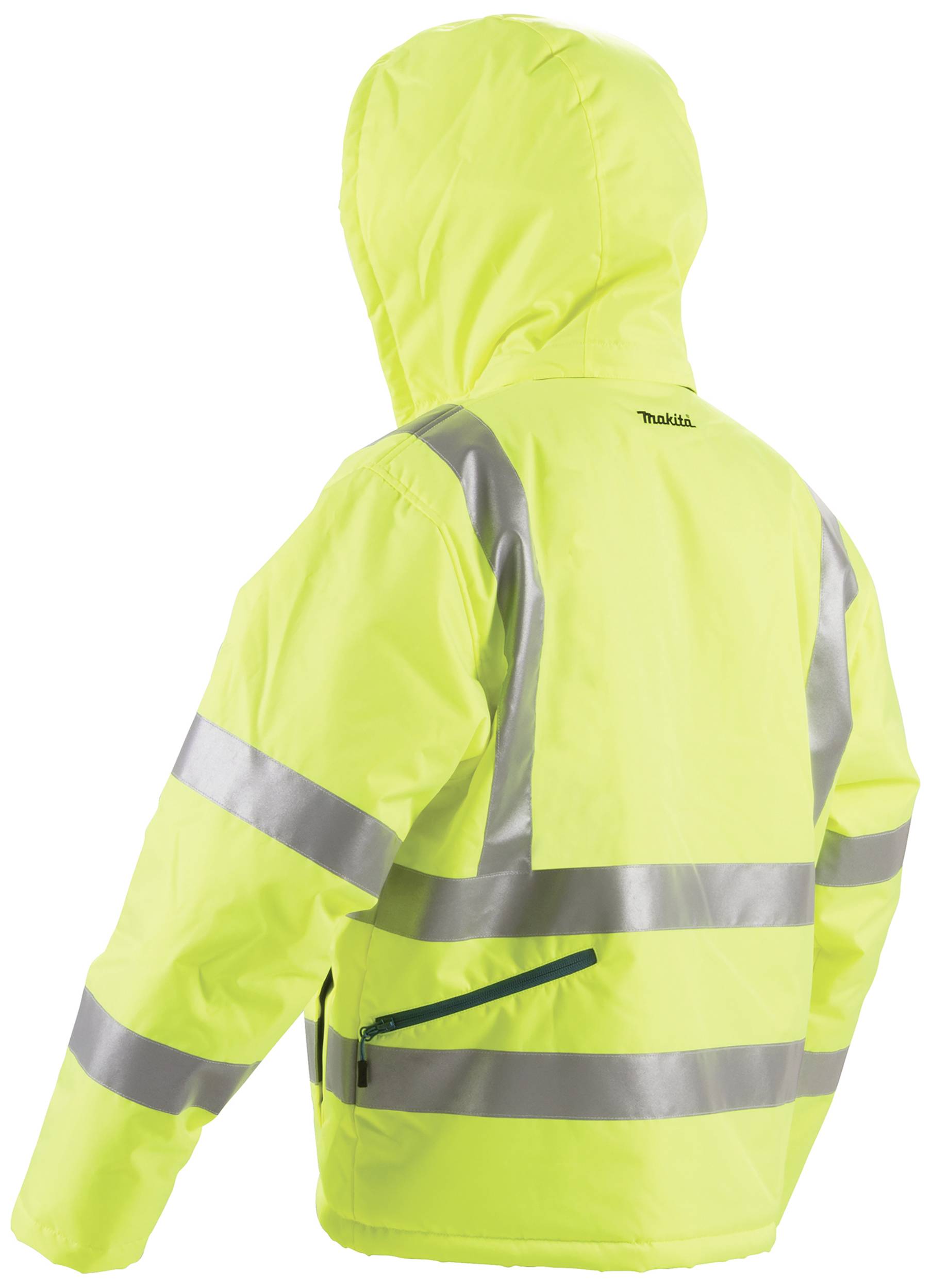 Makita DCJ206ZL Akku-Thermojacke Gelb Gr.L Kleider-Größe: L Schwarz