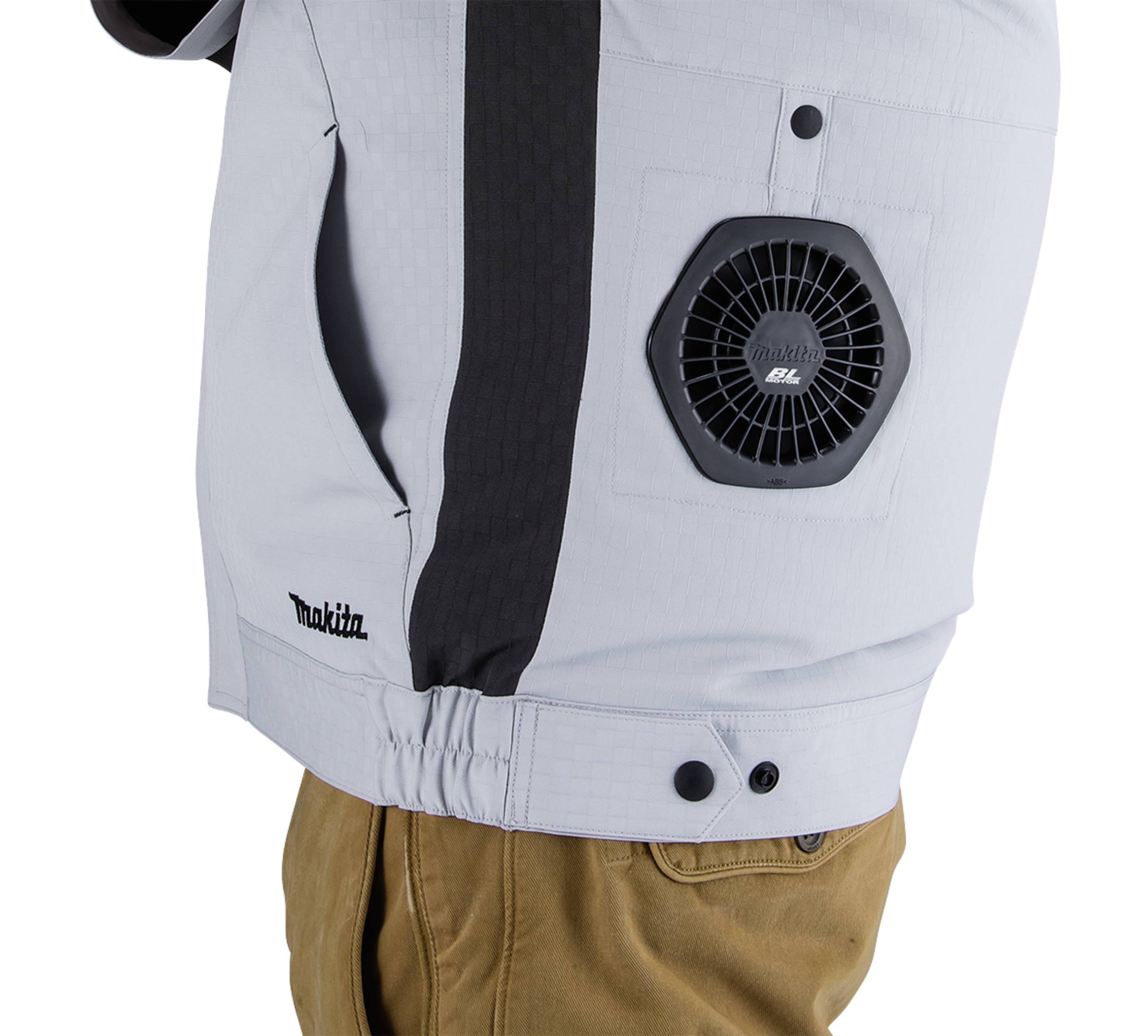 Makita DFJ213ZM Akku-Klimajacke Gr.M Kleider-Größe: M Grau