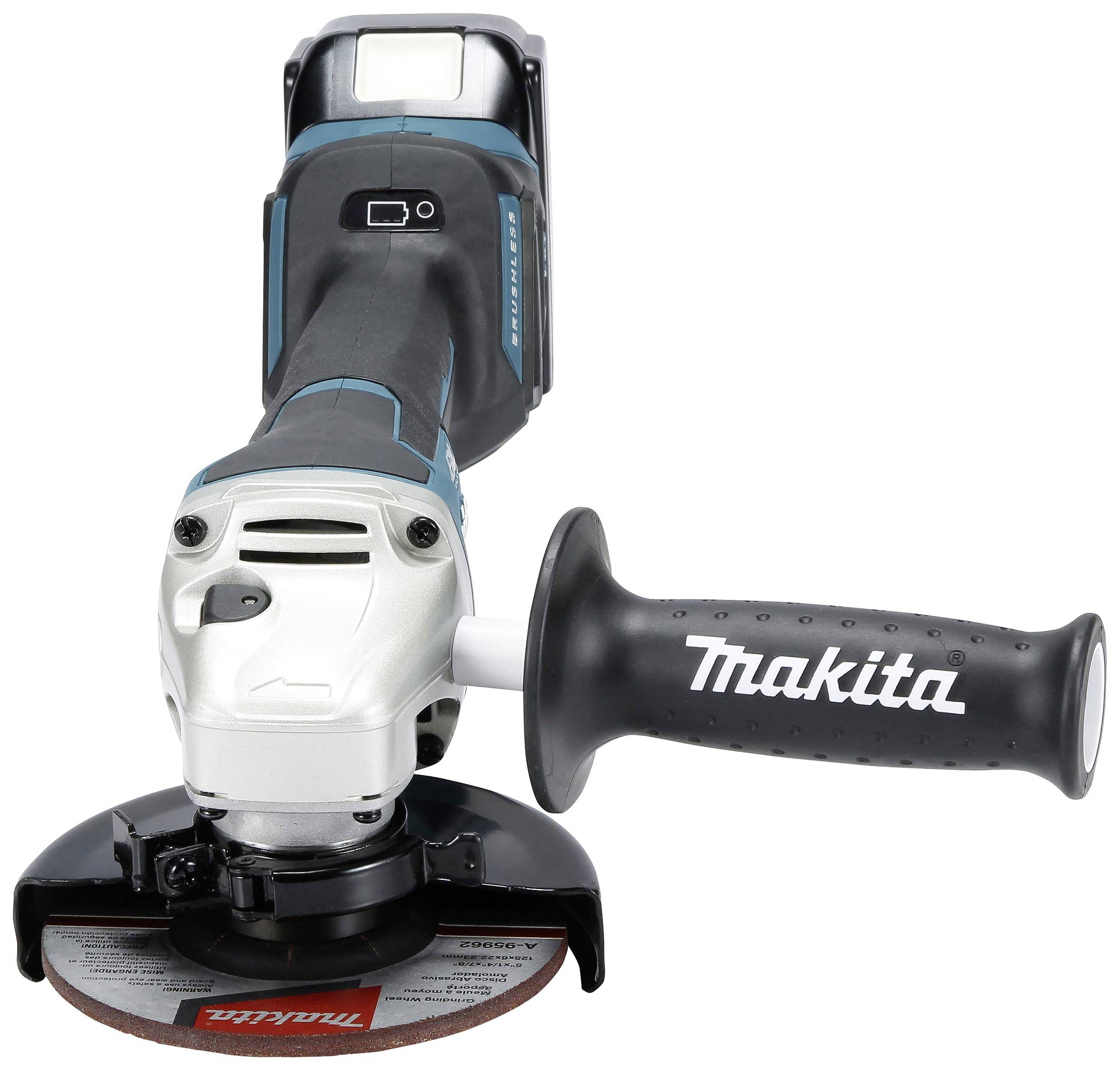 Makita DGA517RTJ Akku-Winkelschleifer 125mm inkl. 2. Akku, inkl. Ladegerät 18V 5Ah