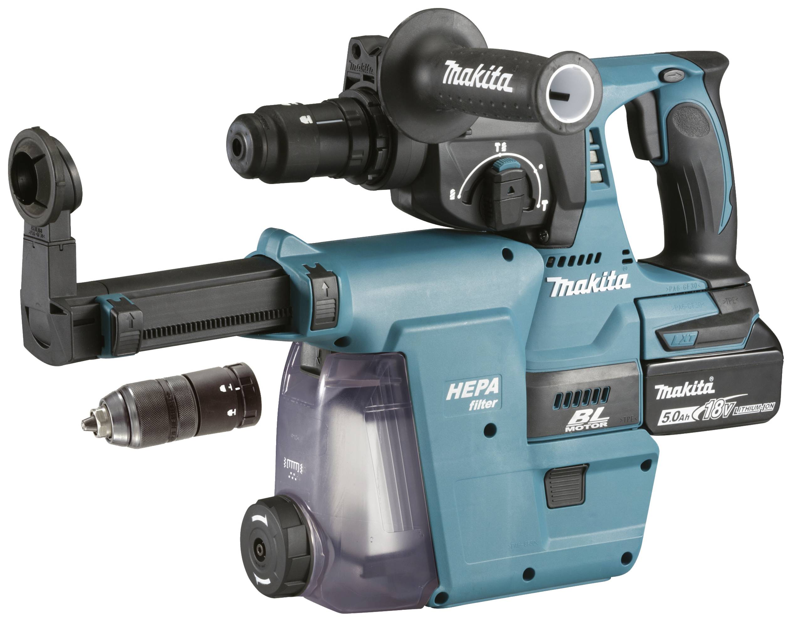 Makita SDS-Plus-Akku-Kombihammer 18V 5Ah inkl. Ladegerät