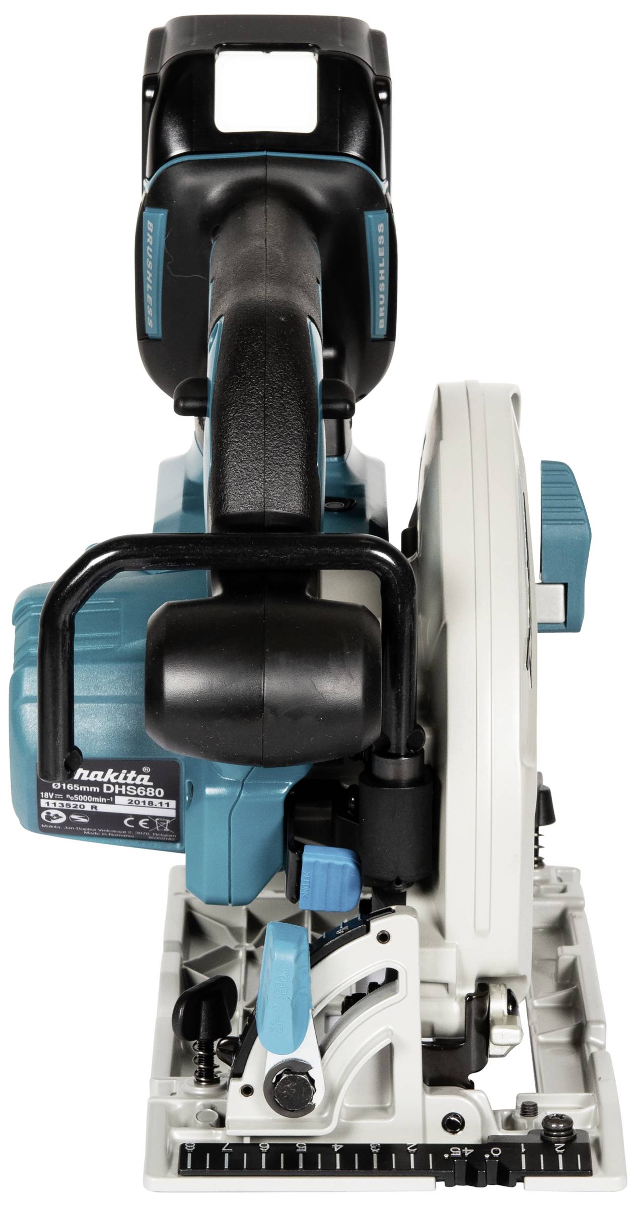 Makita Akku-Handkreissäge Schnitttiefe max. (90°) 57mm 18V 5Ah