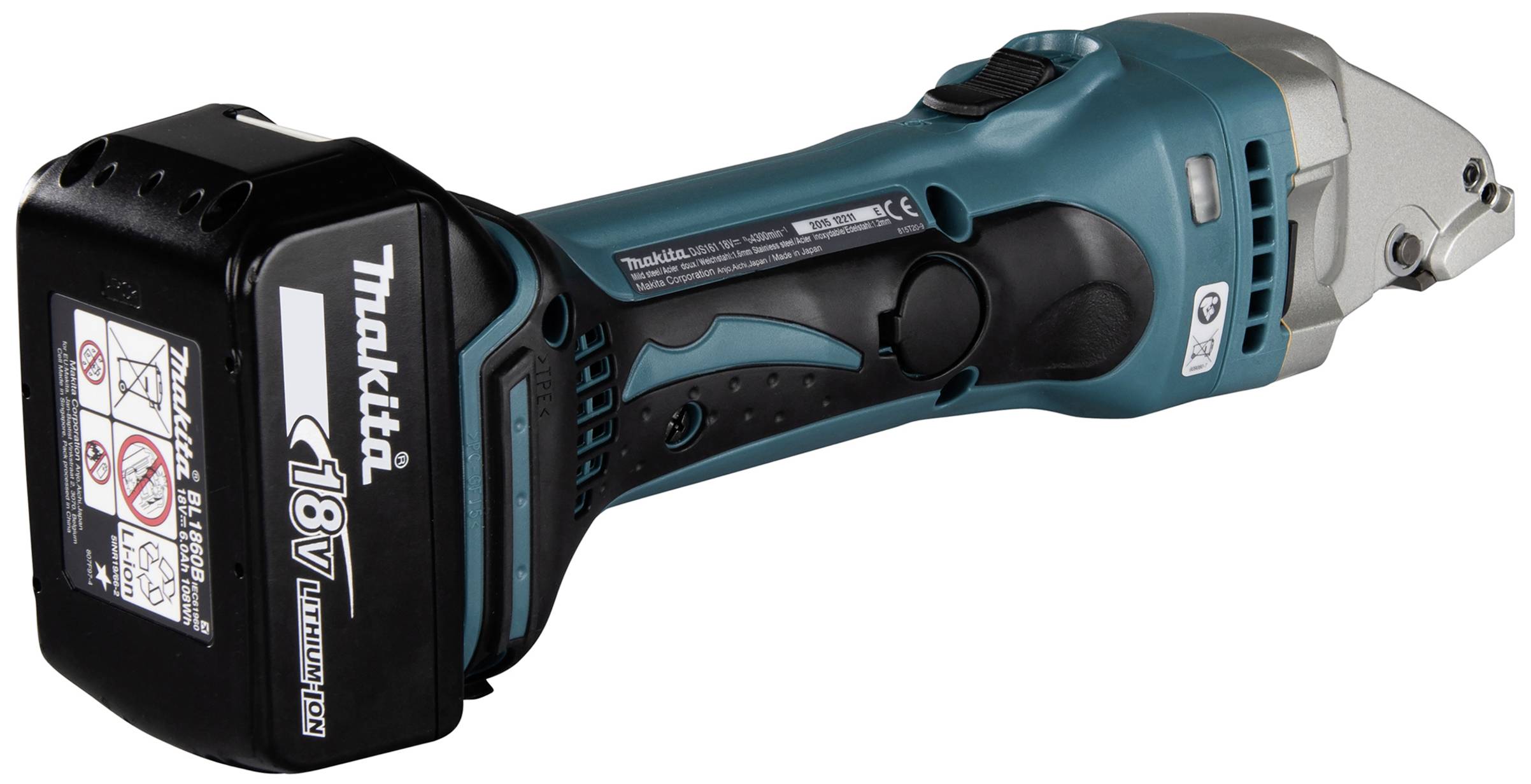 Makita Akku-Blechschere DJS161RTJ inkl. 2. Akku, inkl. Ladegerät, inkl. Koffer