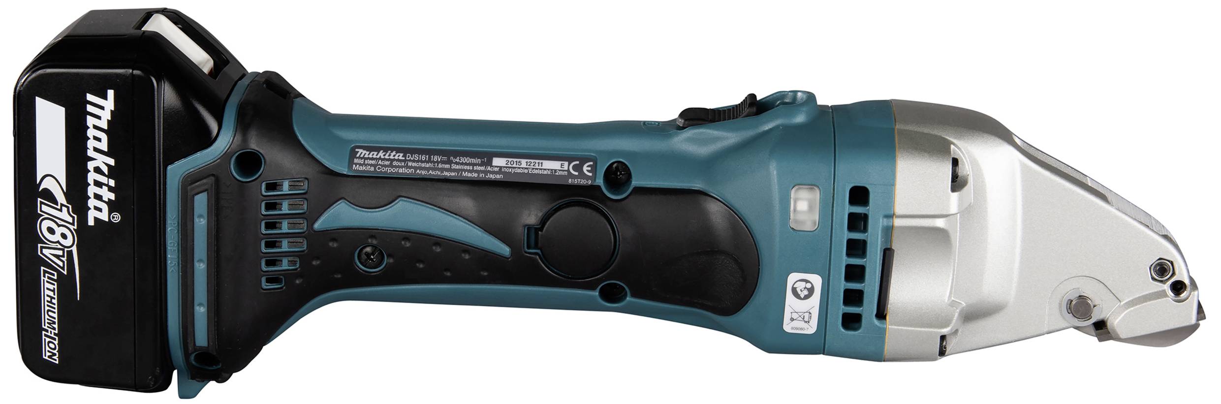 Makita Akku-Blechschere DJS161RTJ inkl. 2. Akku, inkl. Ladegerät, inkl. Koffer