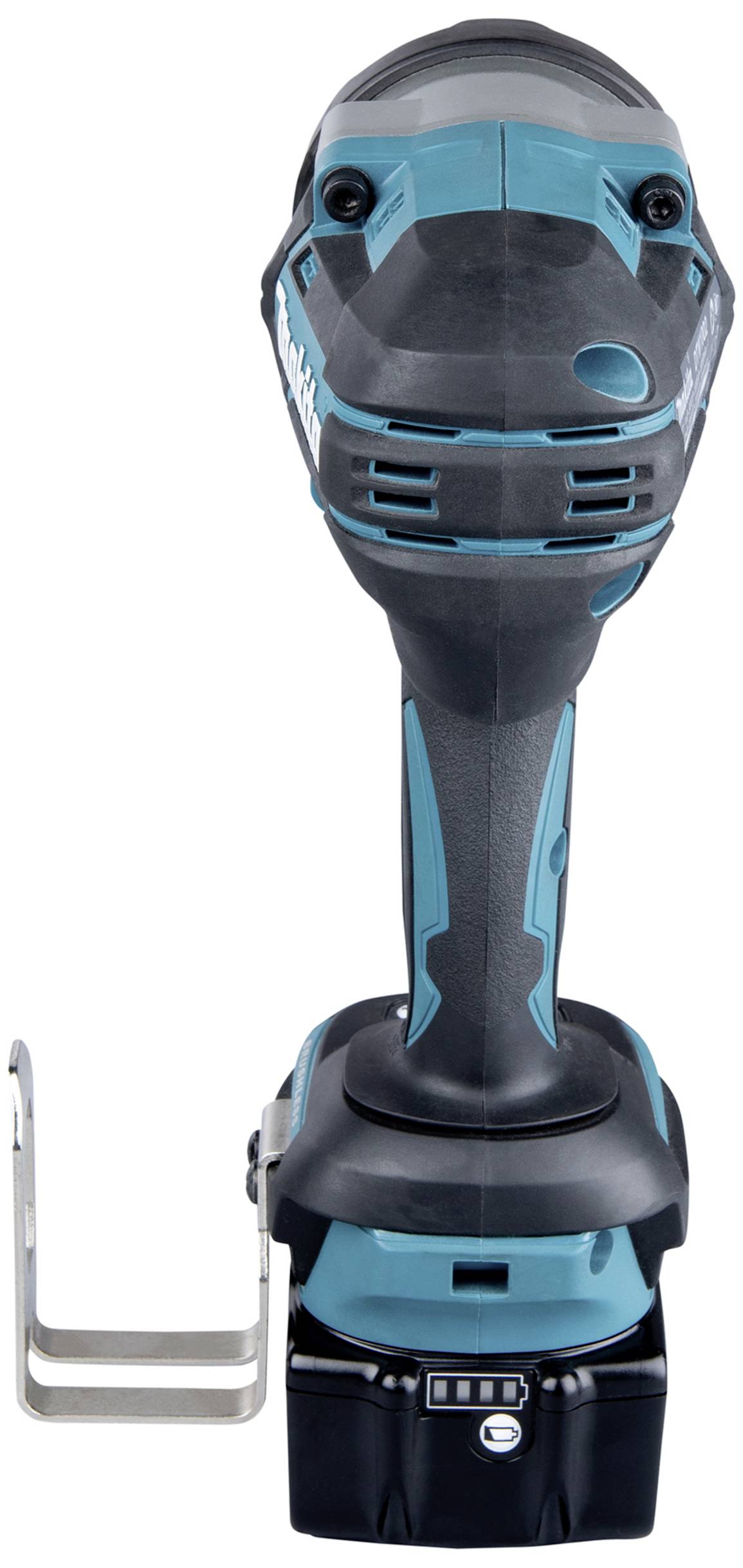 Kabelloser Akkuschrauber mit ergonomischem Griff und LED-Anzeige. Ideal für Heimwerkerarbeiten.