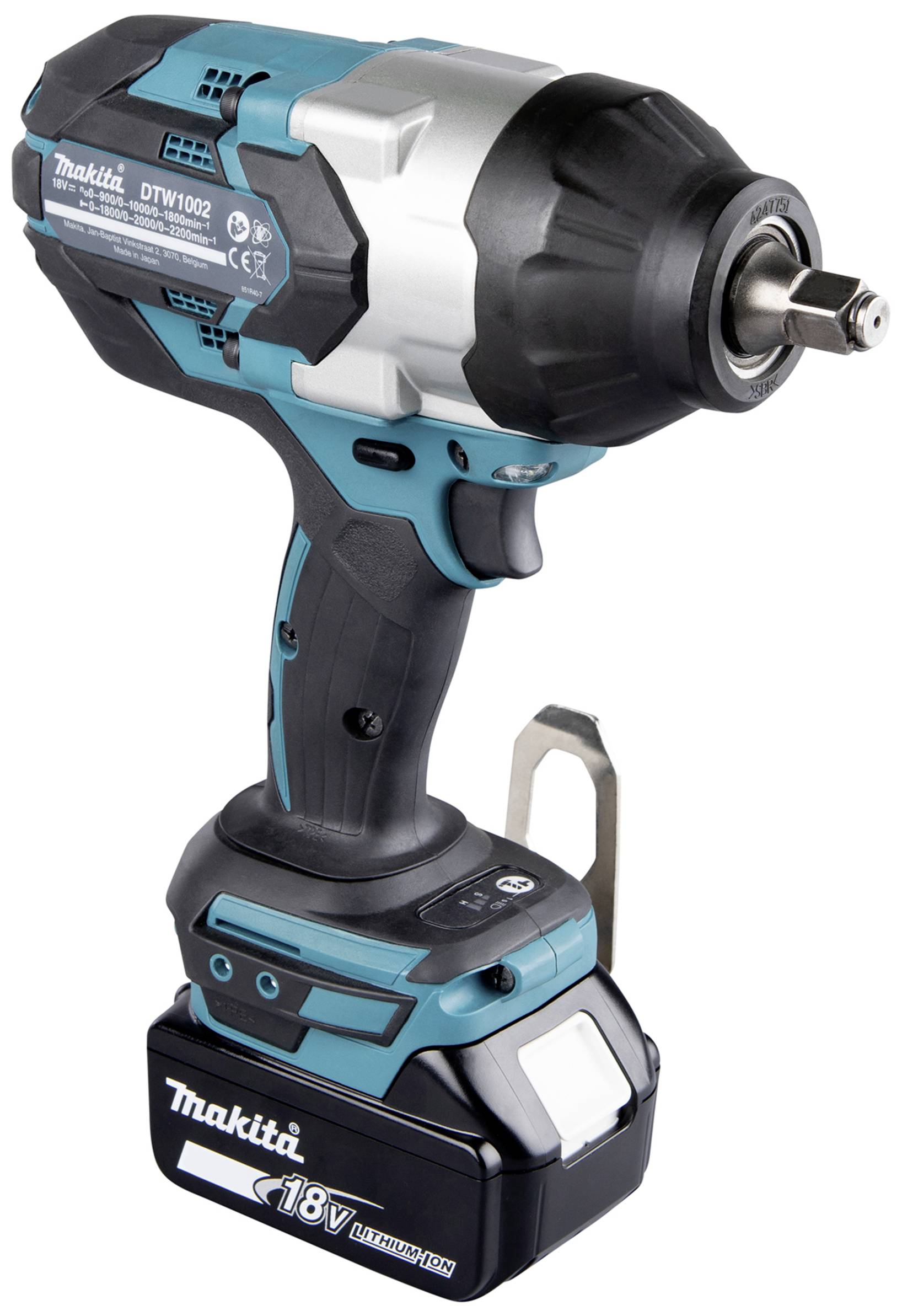 Makita DTW1002RTJ Akku-Schlagschrauber 1000 Nm 18V Anzahl mitgelieferte Akkus 2 5Ah