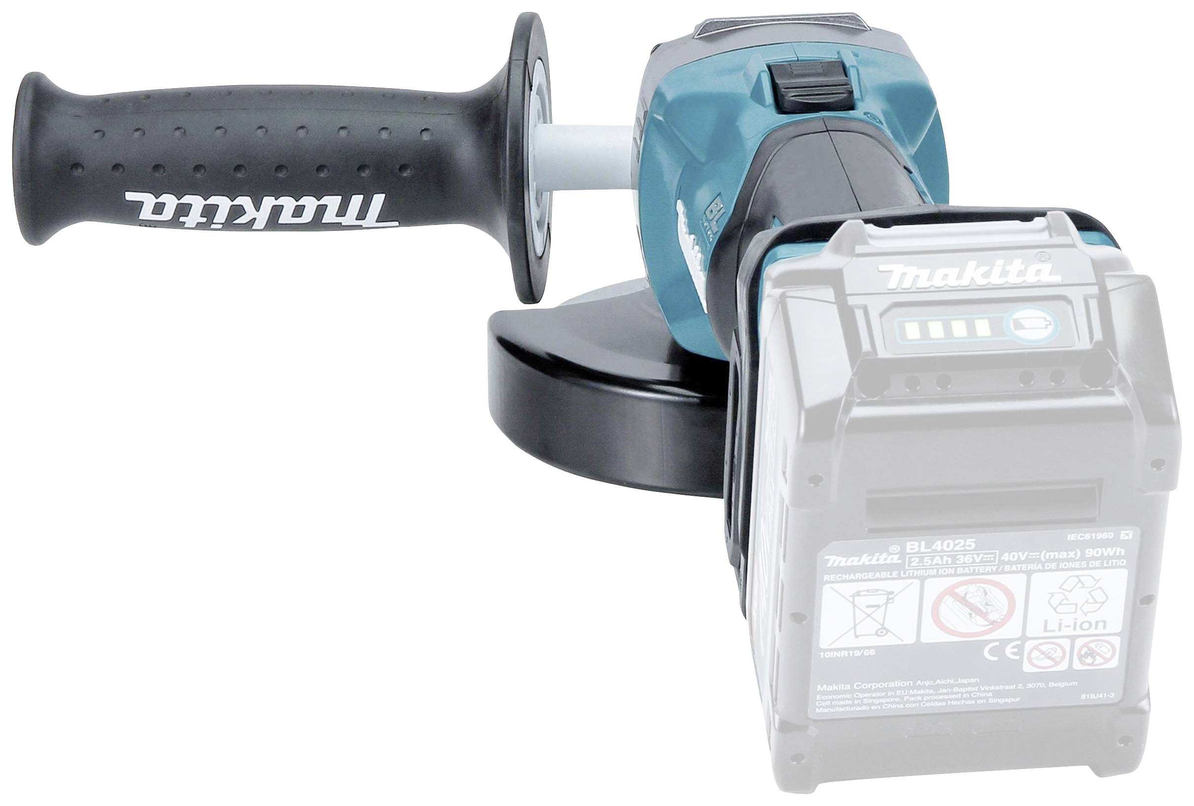 Makita GA008GZ Akku-Winkelschleifer 125 mm ohne Akku, ohne Ladegerät 40 V