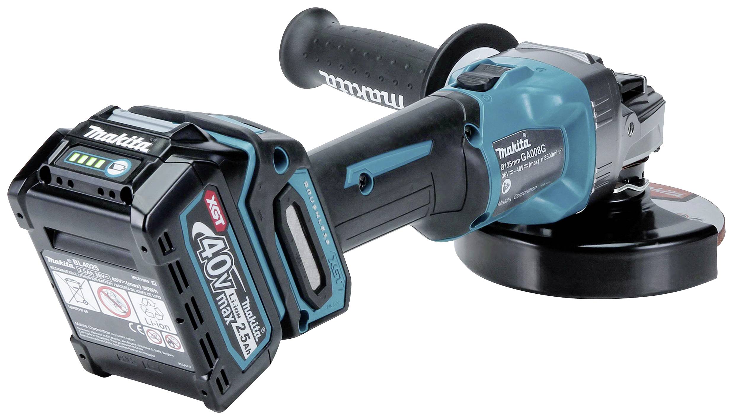 Makita GA008GZ Akku-Winkelschleifer 125 mm ohne Akku, ohne Ladegerät 40 V