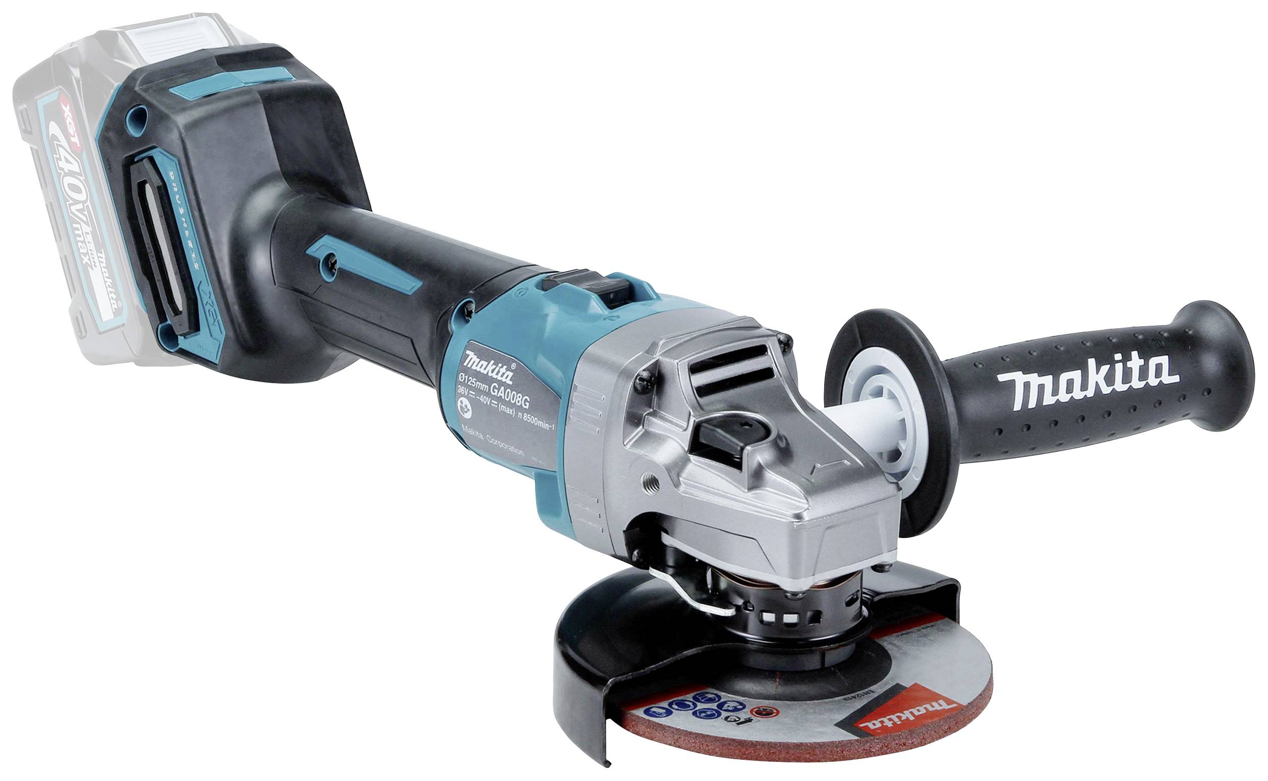 Makita GA008GZ Akku-Winkelschleifer 125mm ohne Akku, ohne Ladegerät 40V