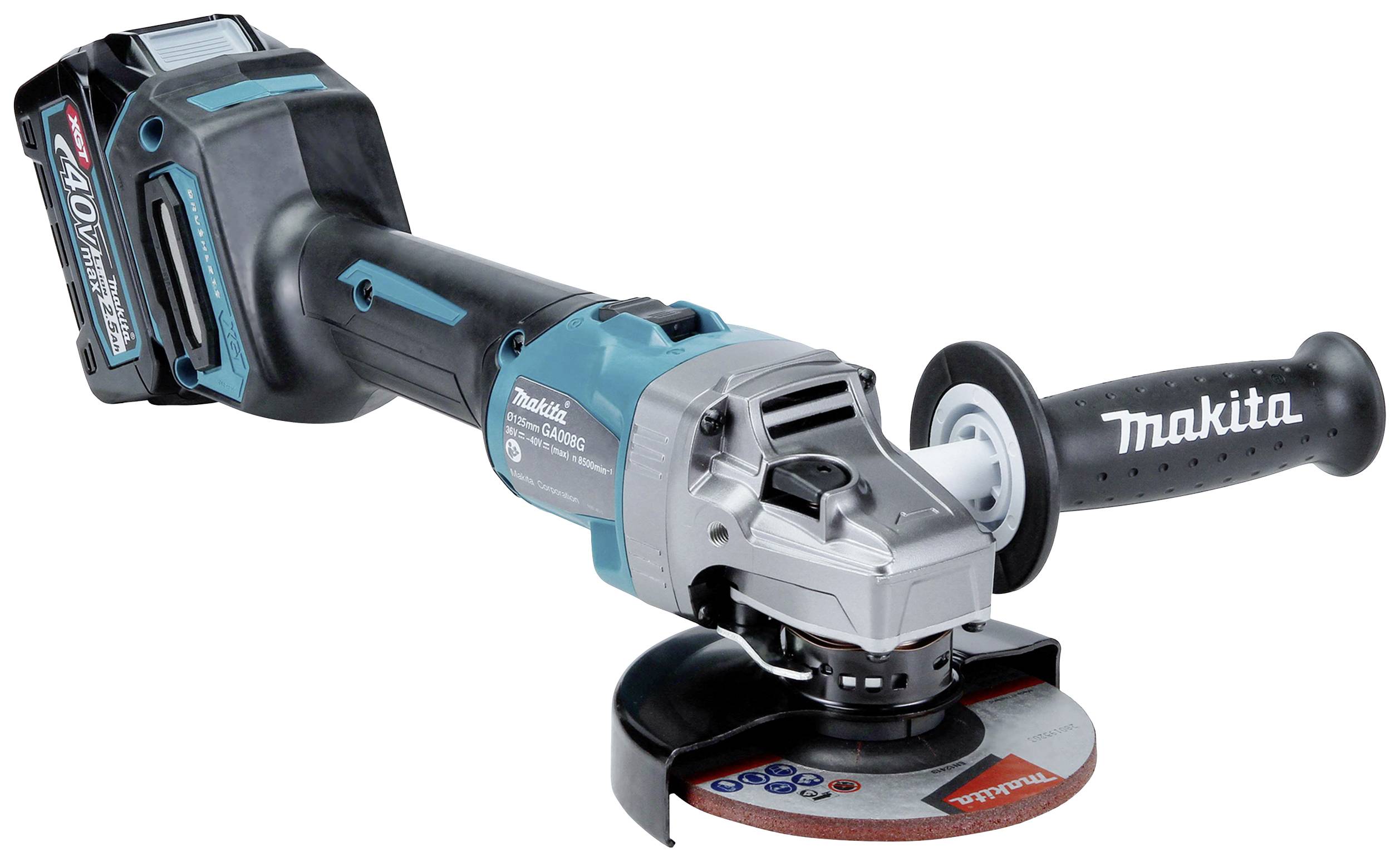 Makita GA008GZ Akku-Winkelschleifer 125 mm ohne Akku, ohne Ladegerät 40 V