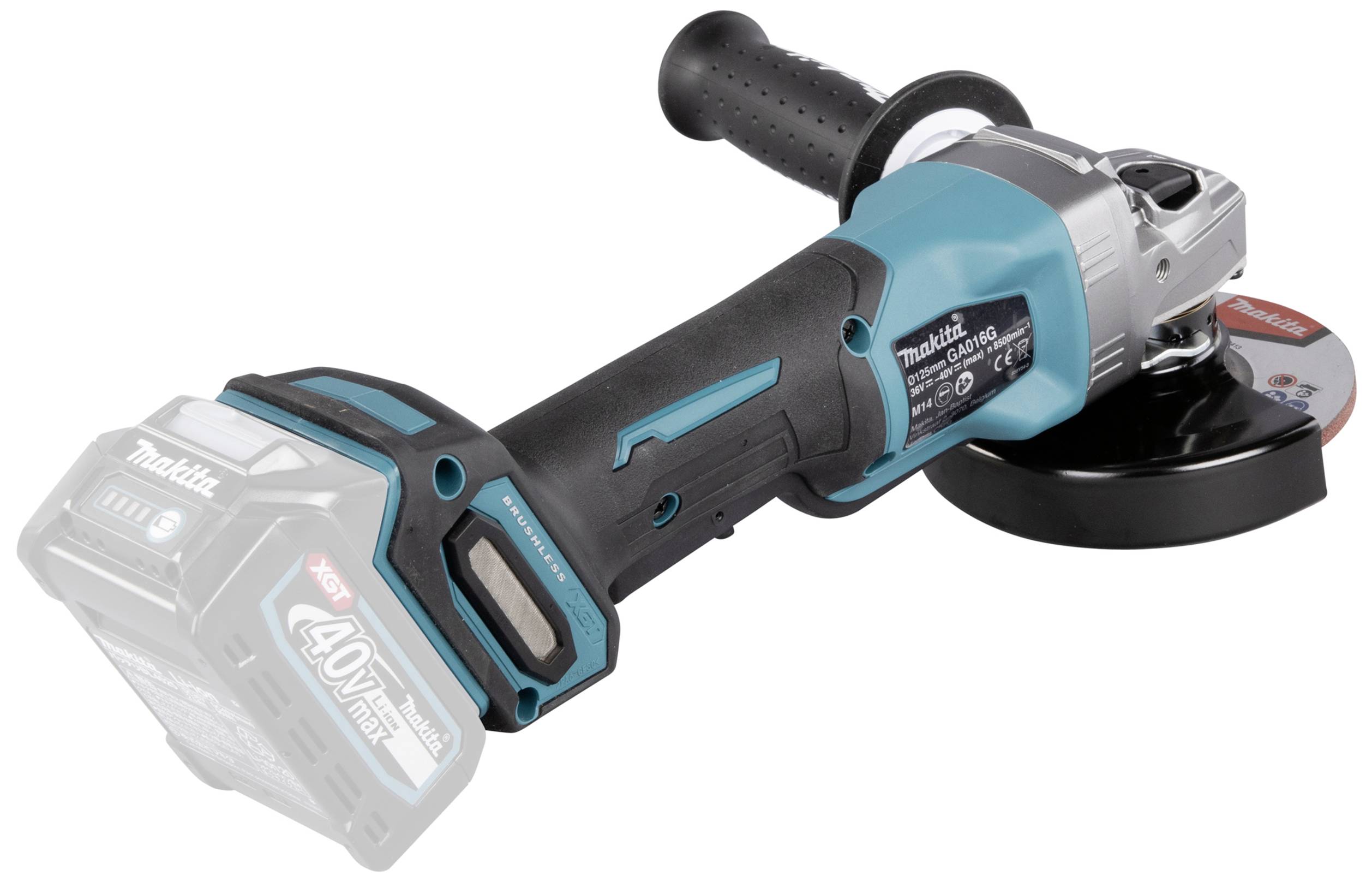 Makita GA016GZ GA016GZ Akku-Winkelschleifer 125 mm ohne Akku, ohne Ladegerät 40 V