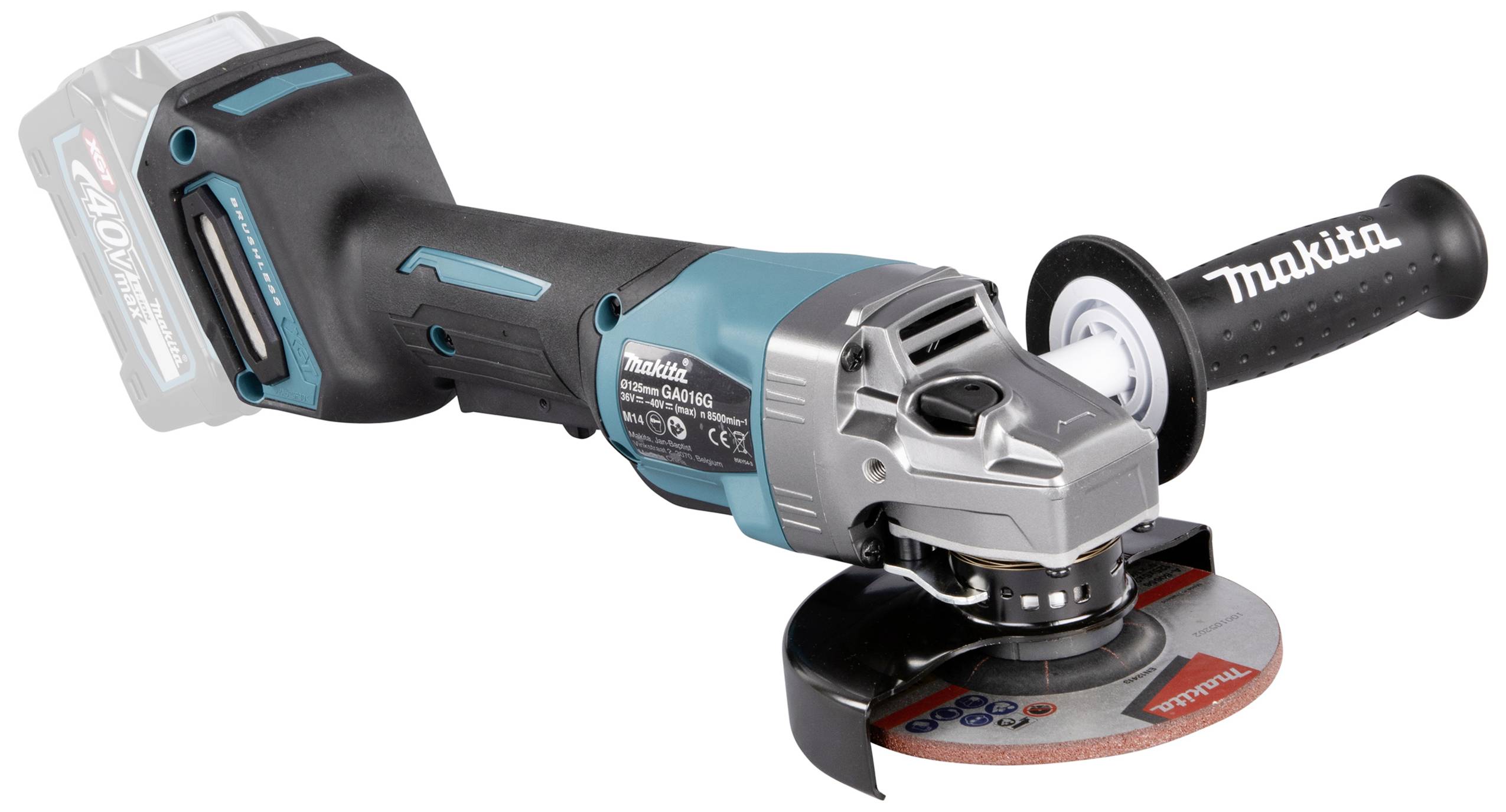 Makita GA016GZ Akku-Winkelschleifer 125mm ohne Akku, ohne Ladegerät 40V