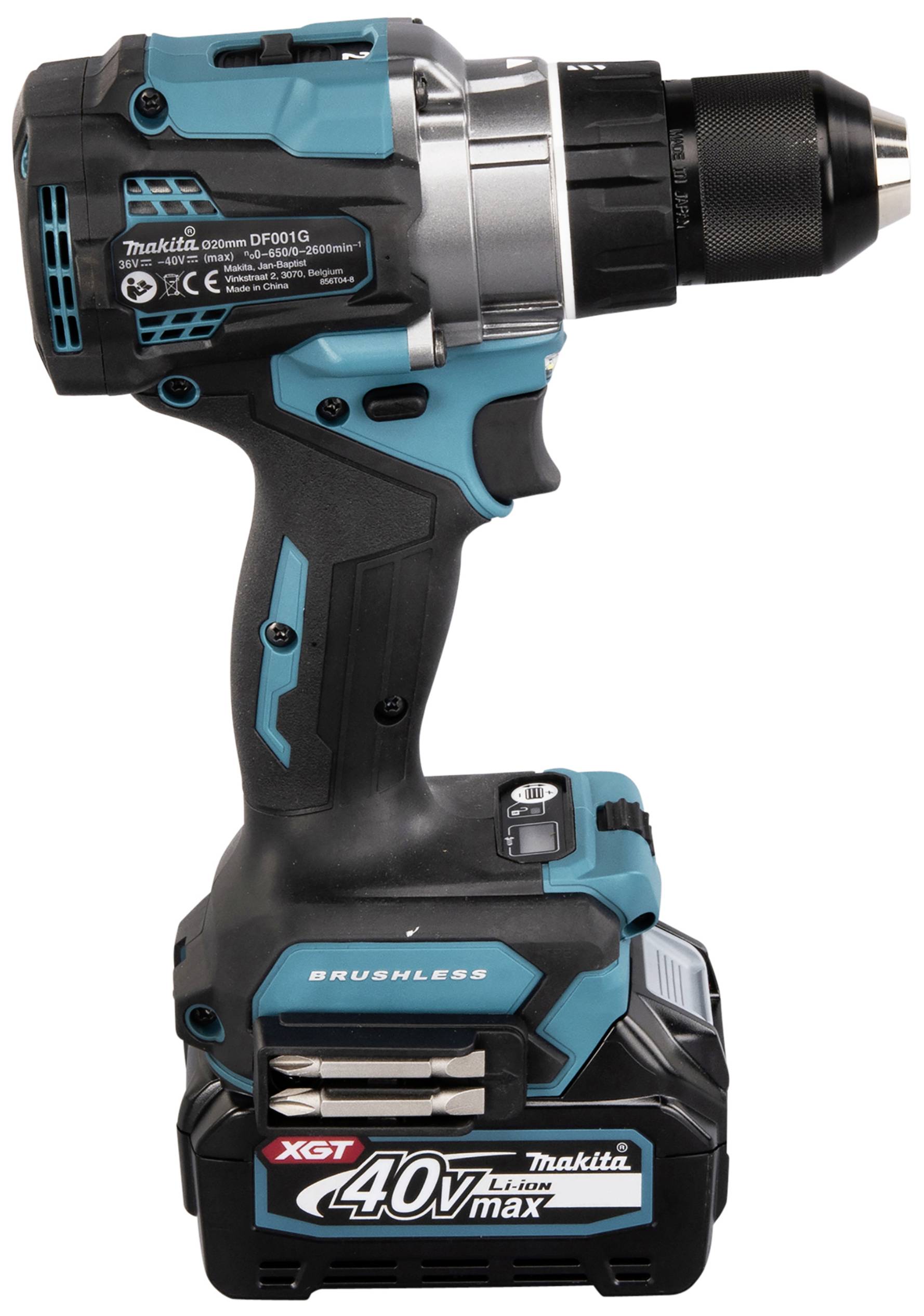 Makita DF001GD201 Akku-Bohrschrauber 40 V 2.5 Ah Li-Ion inkl. Ladegerät