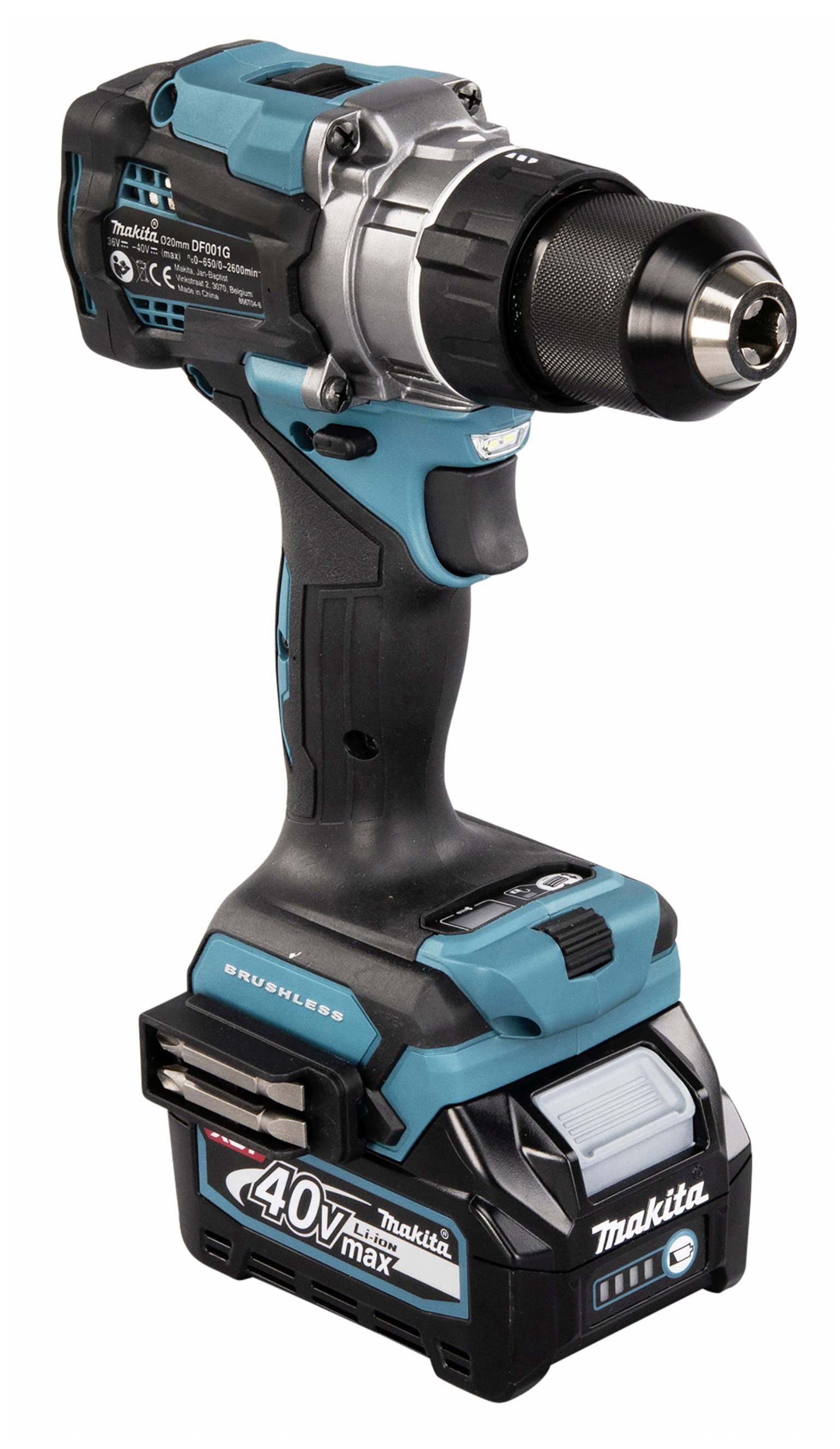 Makita DF001GD201 Akku-Bohrschrauber 40 V 2.5 Ah Li-Ion inkl. Ladegerät