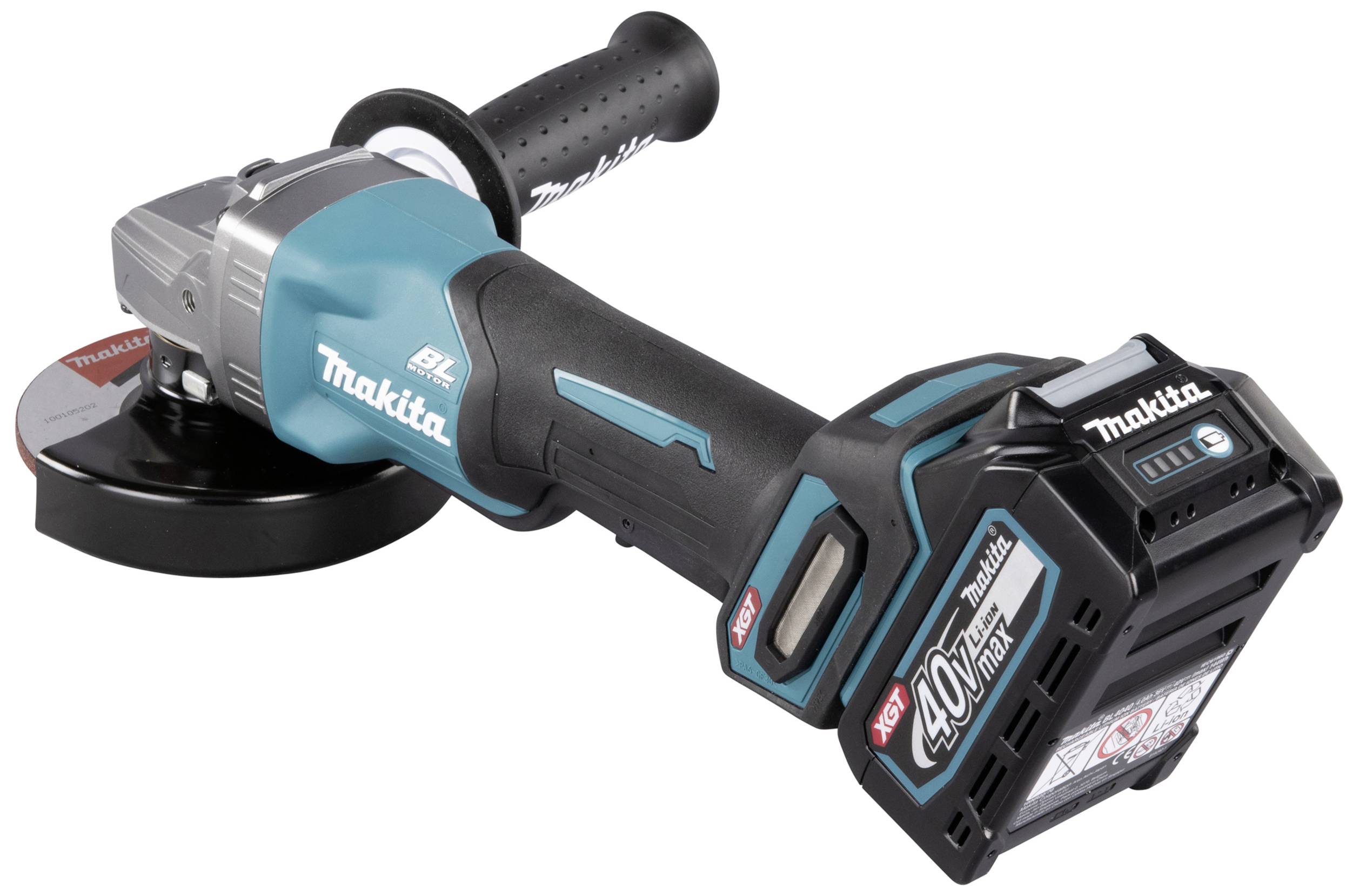 Makita GA016GM201 Akku-Winkelschleifer 125 mm inkl. Ladegerät 40 V 4 Ah