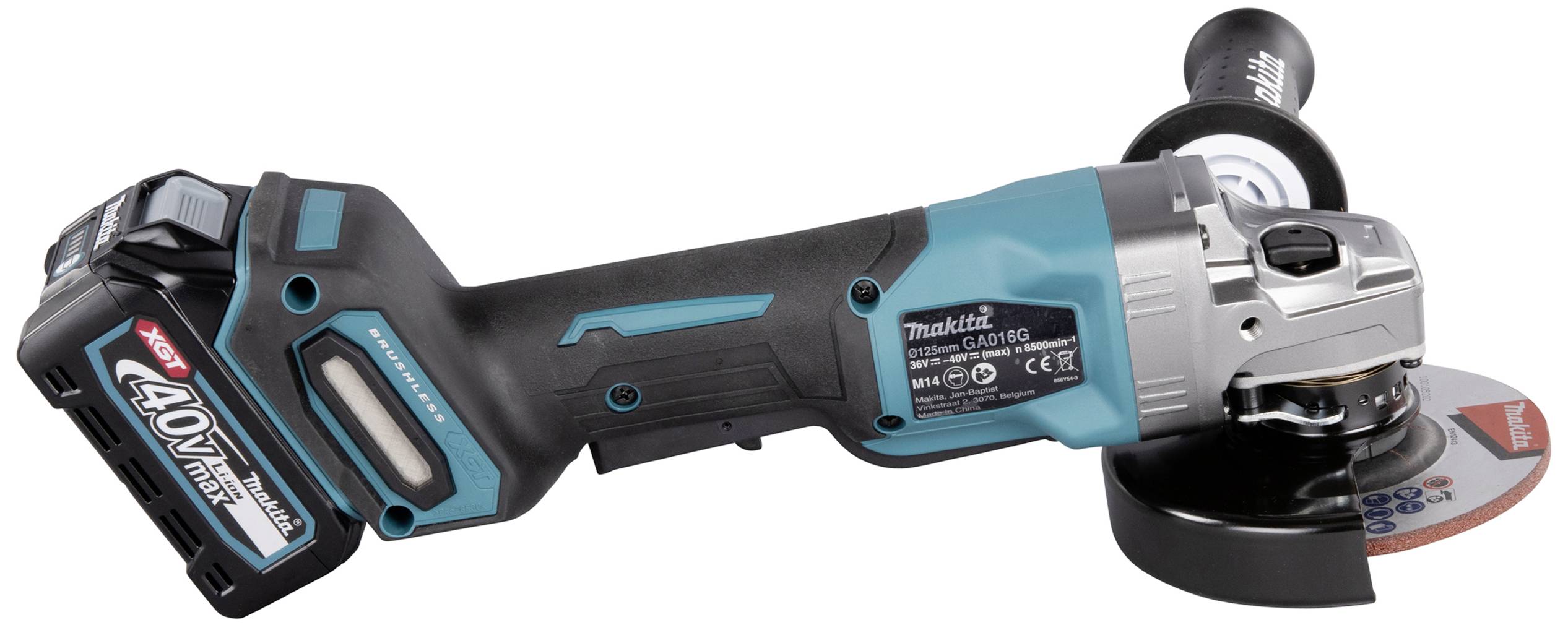 Makita GA016GM201 Akku-Winkelschleifer 125 mm inkl. Ladegerät 40 V 4 Ah