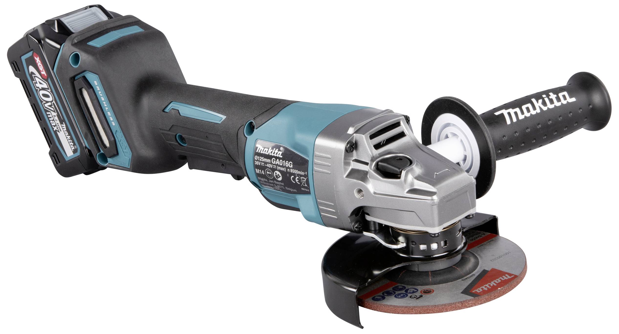 Makita GA016GM201 Akku-Winkelschleifer 125 mm inkl. Ladegerät 40 V 4 Ah