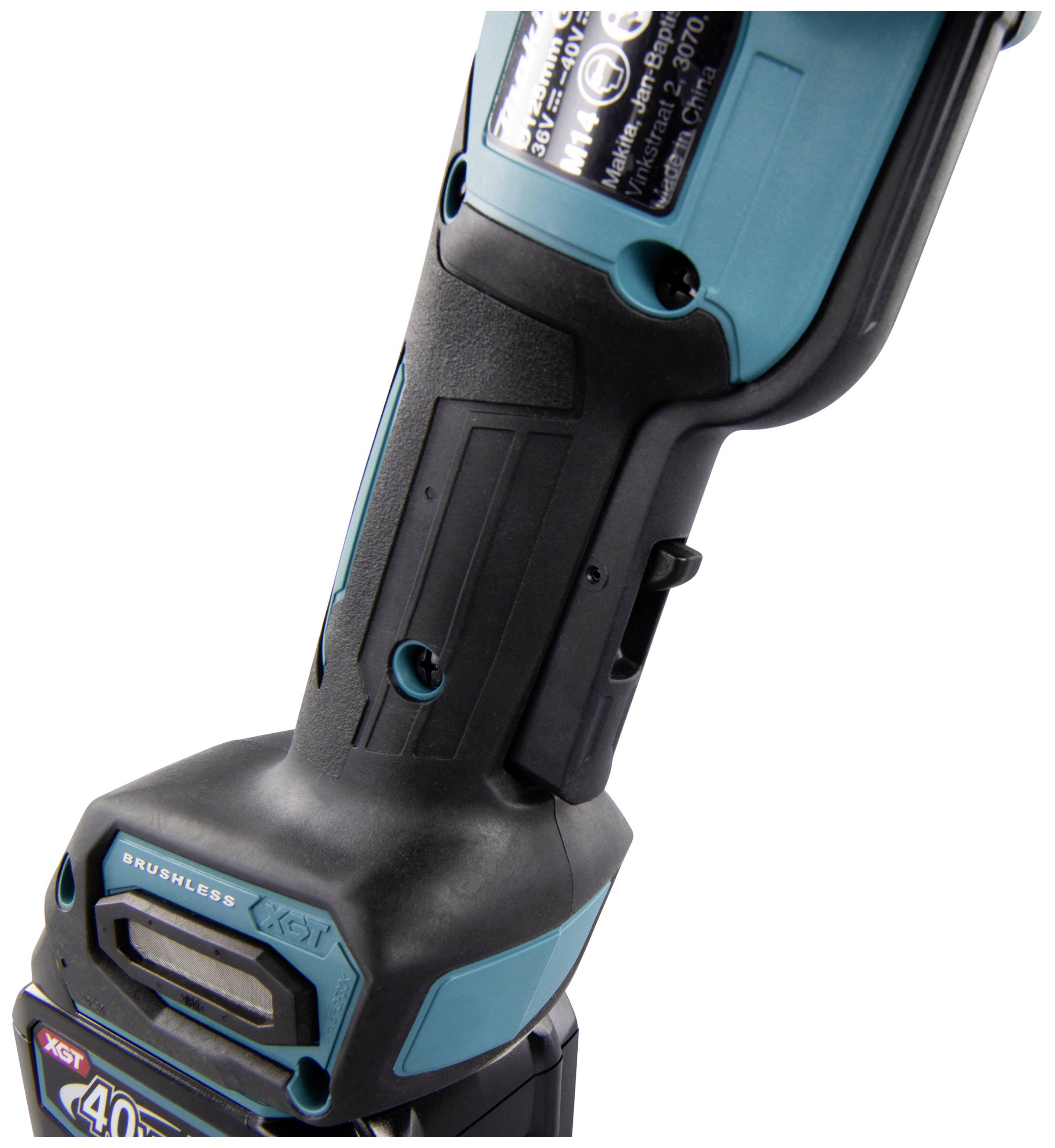 Makita GA016GM201 Akku-Winkelschleifer 125 mm inkl. Ladegerät 40 V 4 Ah