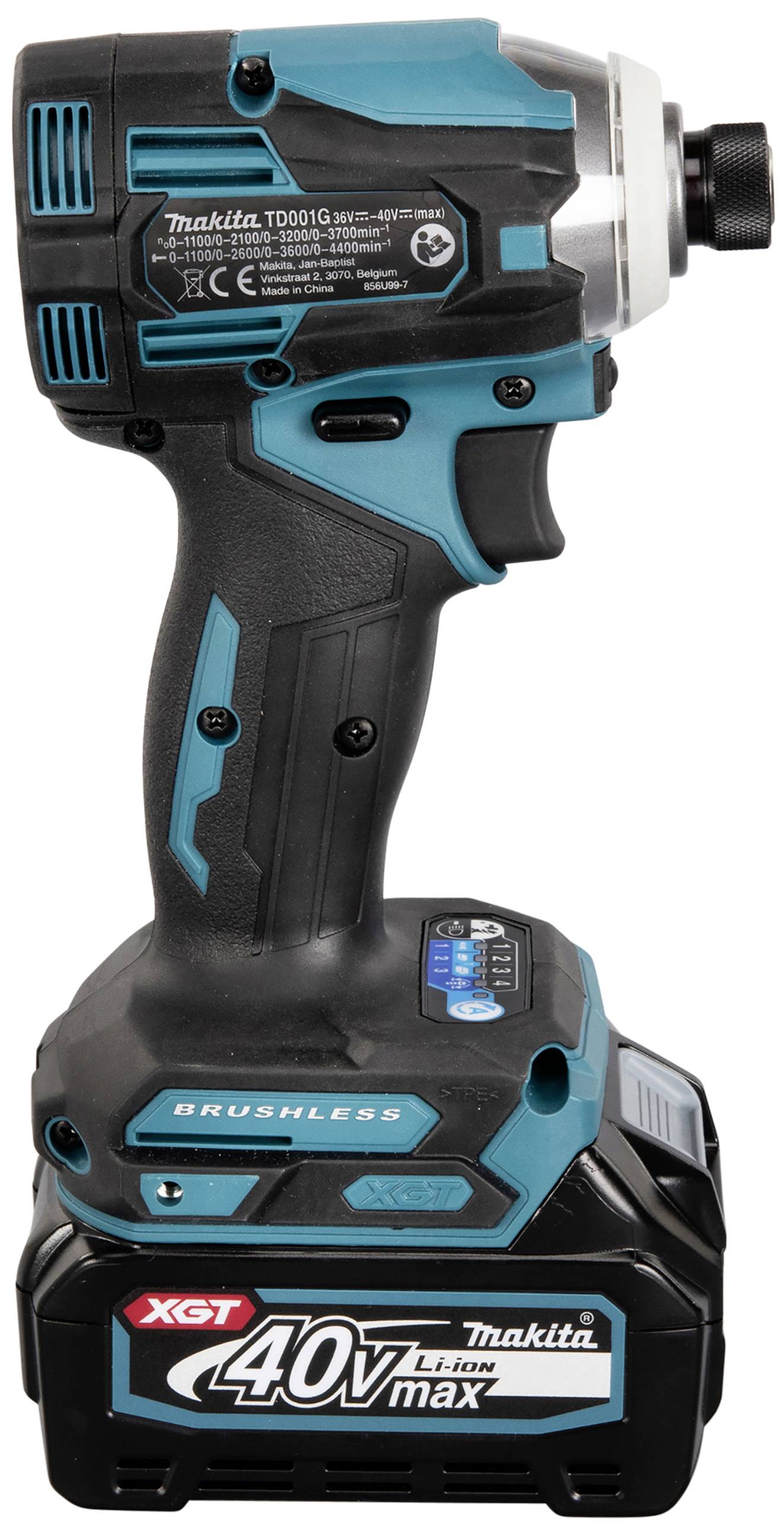 Makita TD001GD201 Akku-Schlagschrauber 220 Nm 40 V Anzahl mitgelieferte Akkus 2 2.5 Ah inkl. Ladegerät
