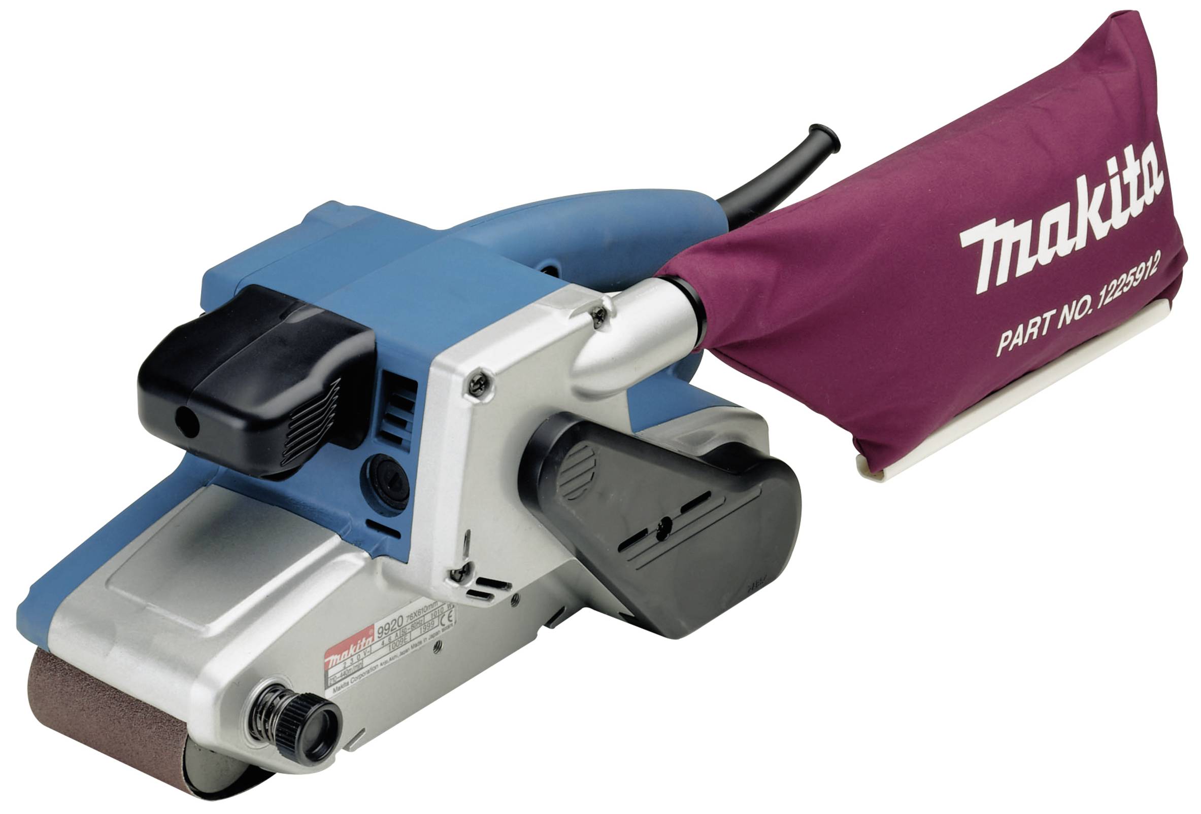Makita 9920J Bandschleifer 1010W Band-Breite 76mm Band-Länge 610mm