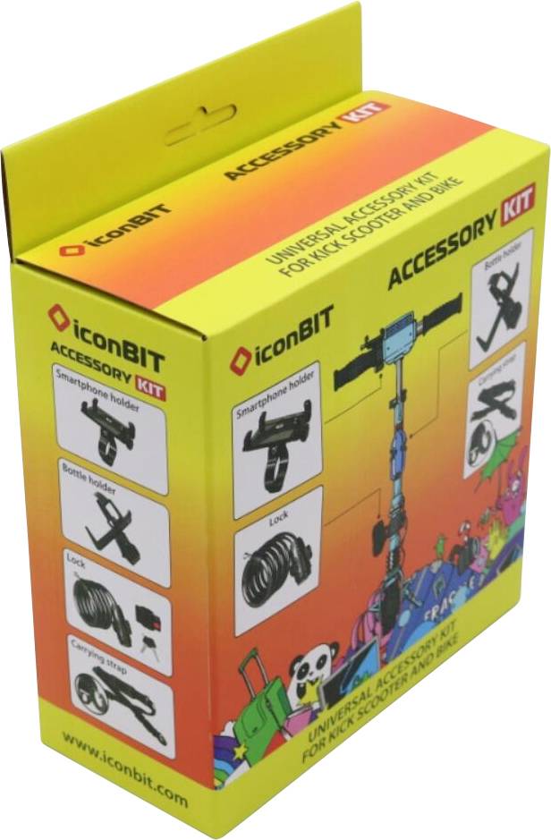 IconBIT Accessory-Kit für emobility Topcase Schwarz