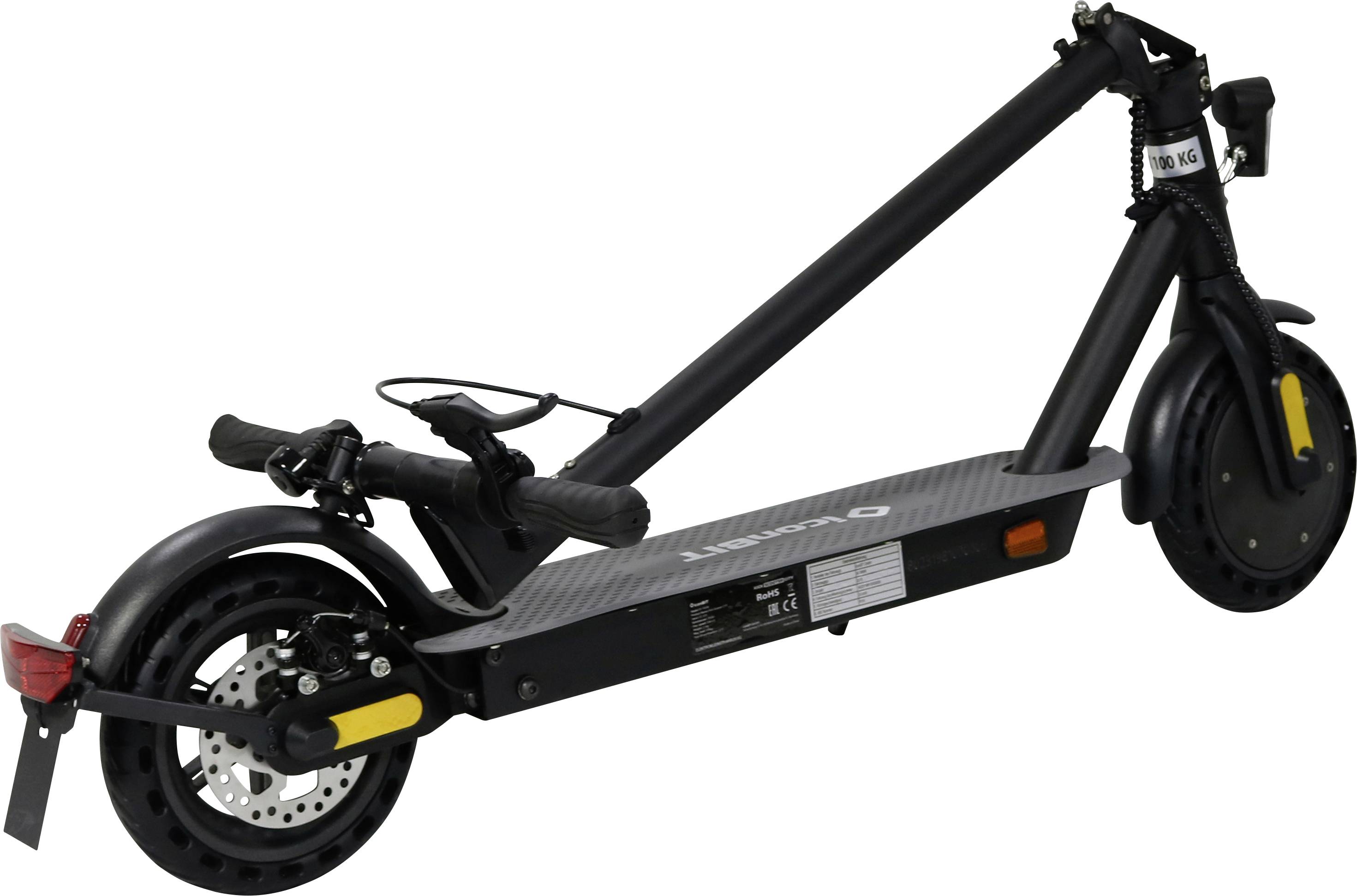 iconBIT Kick Scooter CITY E-Scooter Schwarz Lithium 36 V 7.5 Ah Straßenzulassung: Deutschland
