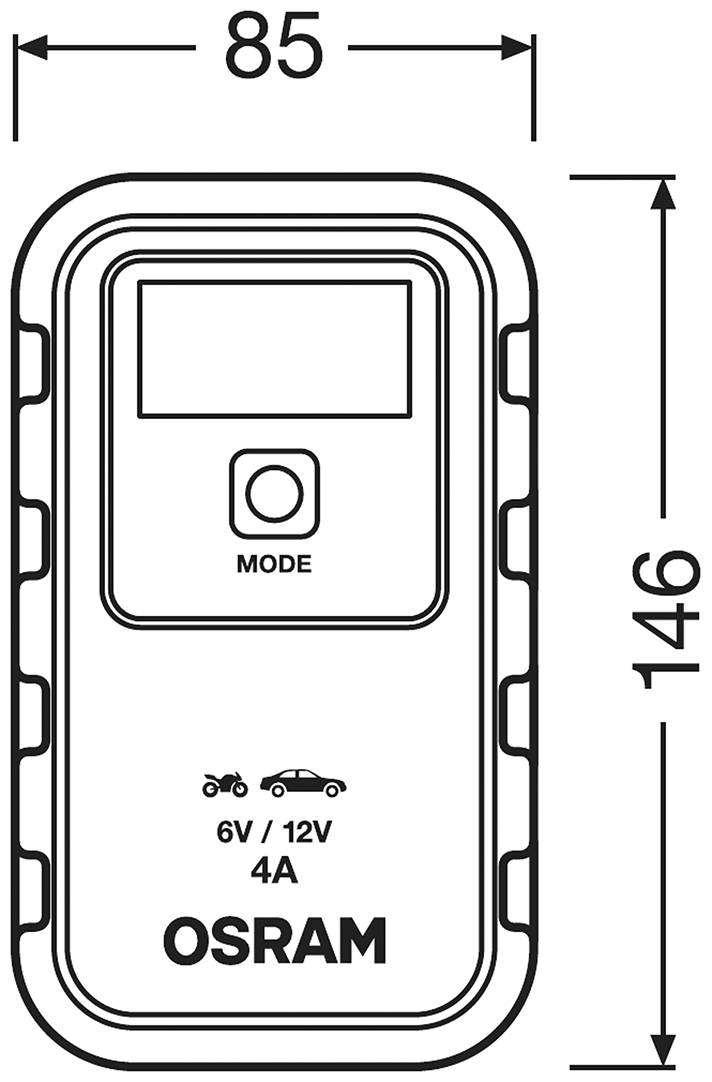 Osram Automotive OEBCS904 4052899620520 Automatikladegerät 6 V, 12V 2 A, 4A 2 A, 4A