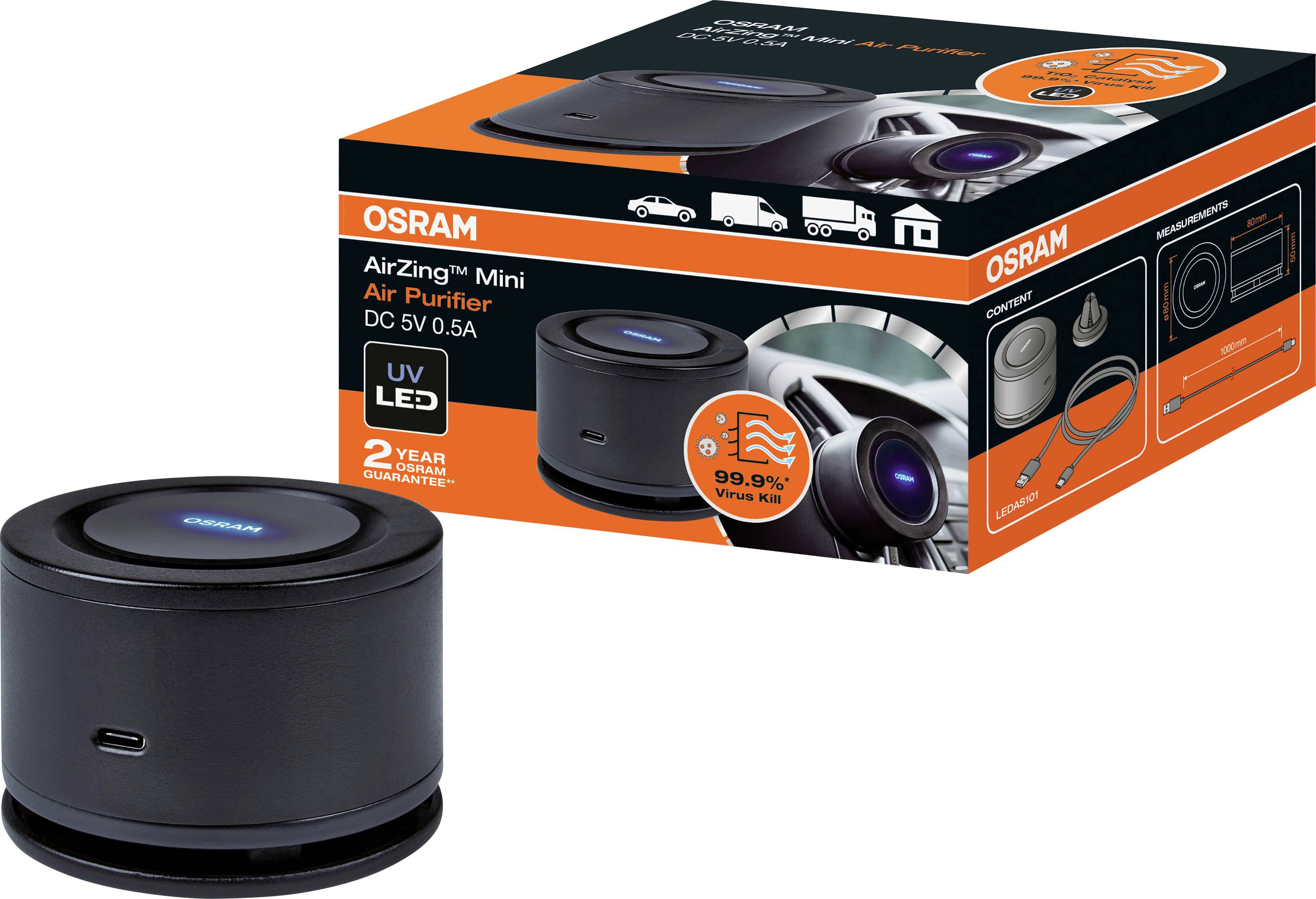 OSRAM AirZing Mini Air Purifier Luftreiniger 5 V
