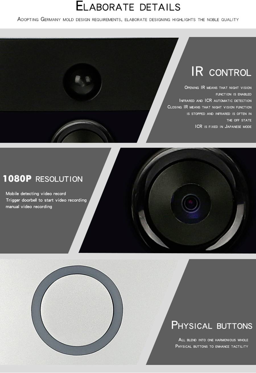 B & S Technology Video-Türsprechanlage WLAN