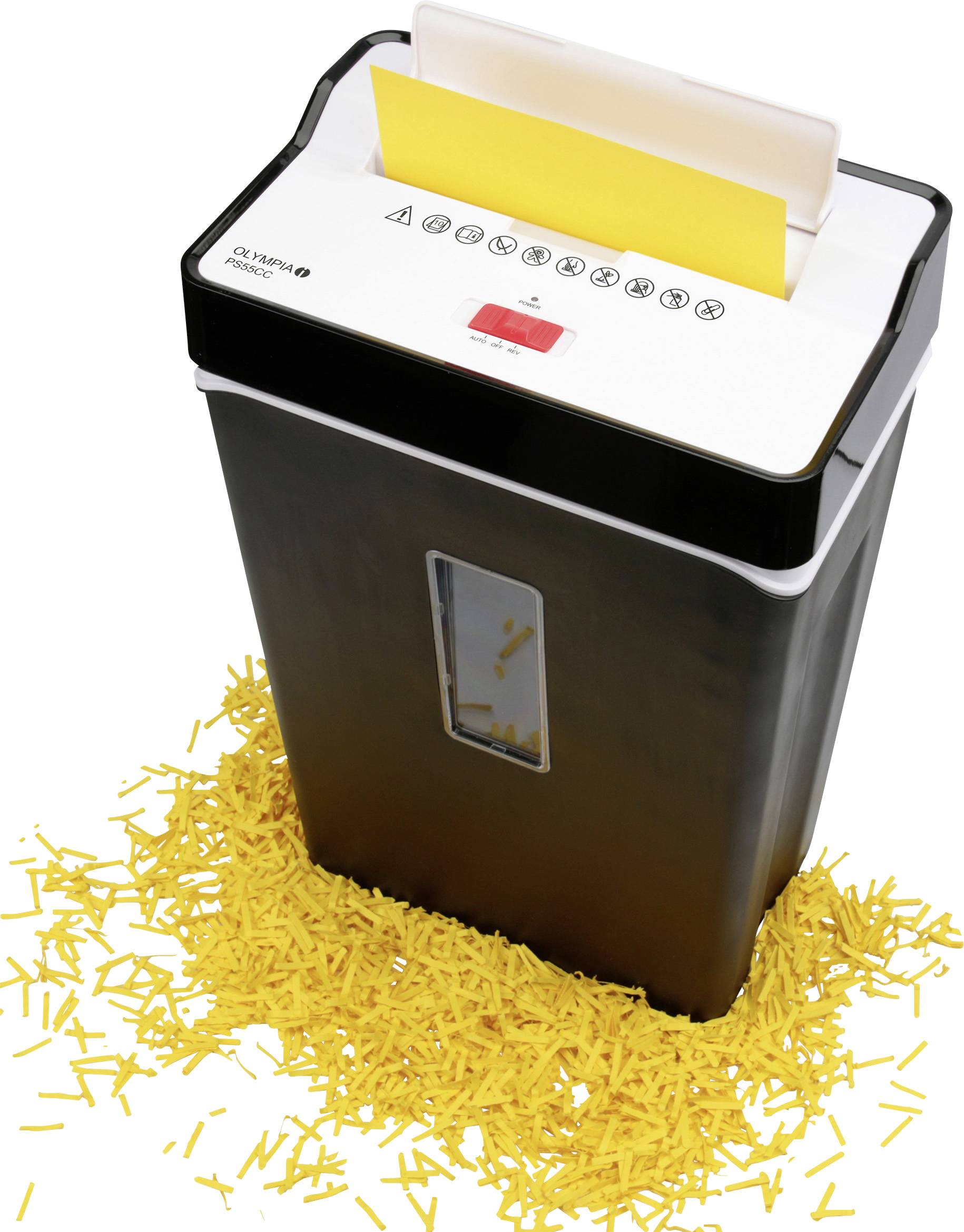 Olympia PS 55 CC Aktenvernichter 10 Blatt Partikelschnitt 4 x 40mm P-4 21l