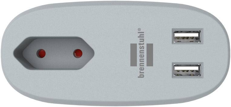 Brennenstuhl 1150290 Tischsteckdose 1 Stück Anthrazit, Grau Flachstecker 1St.